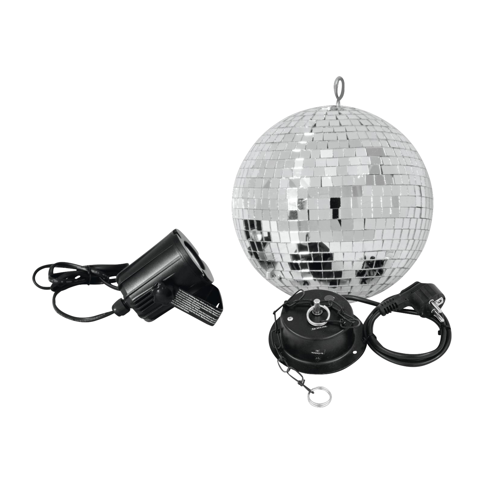 EUROLITE mirror ball set with LED spot Ø 20cm