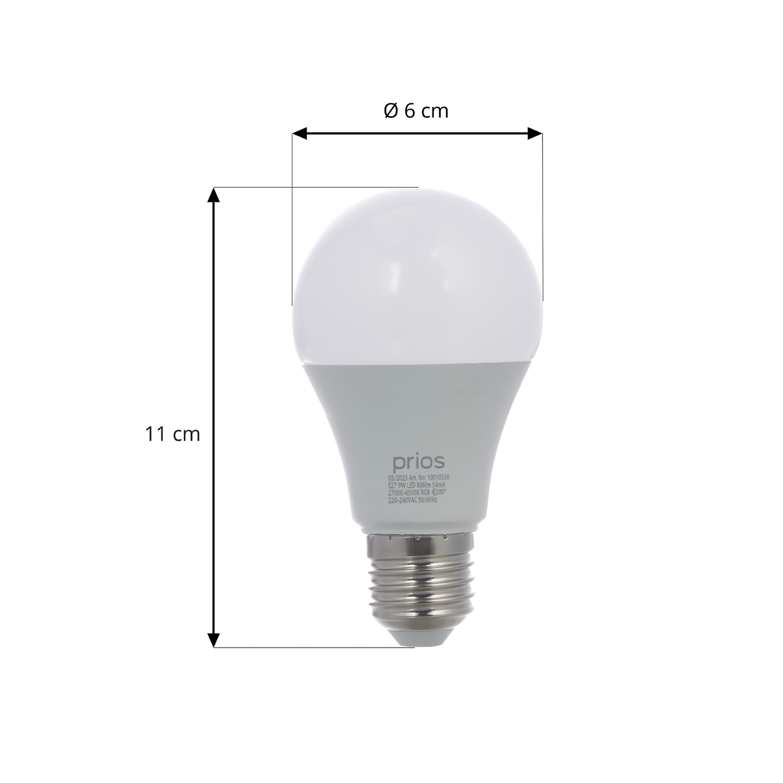 Prios LED E27 9W ZigBee Tuya RGBW Philips Hue, 2er