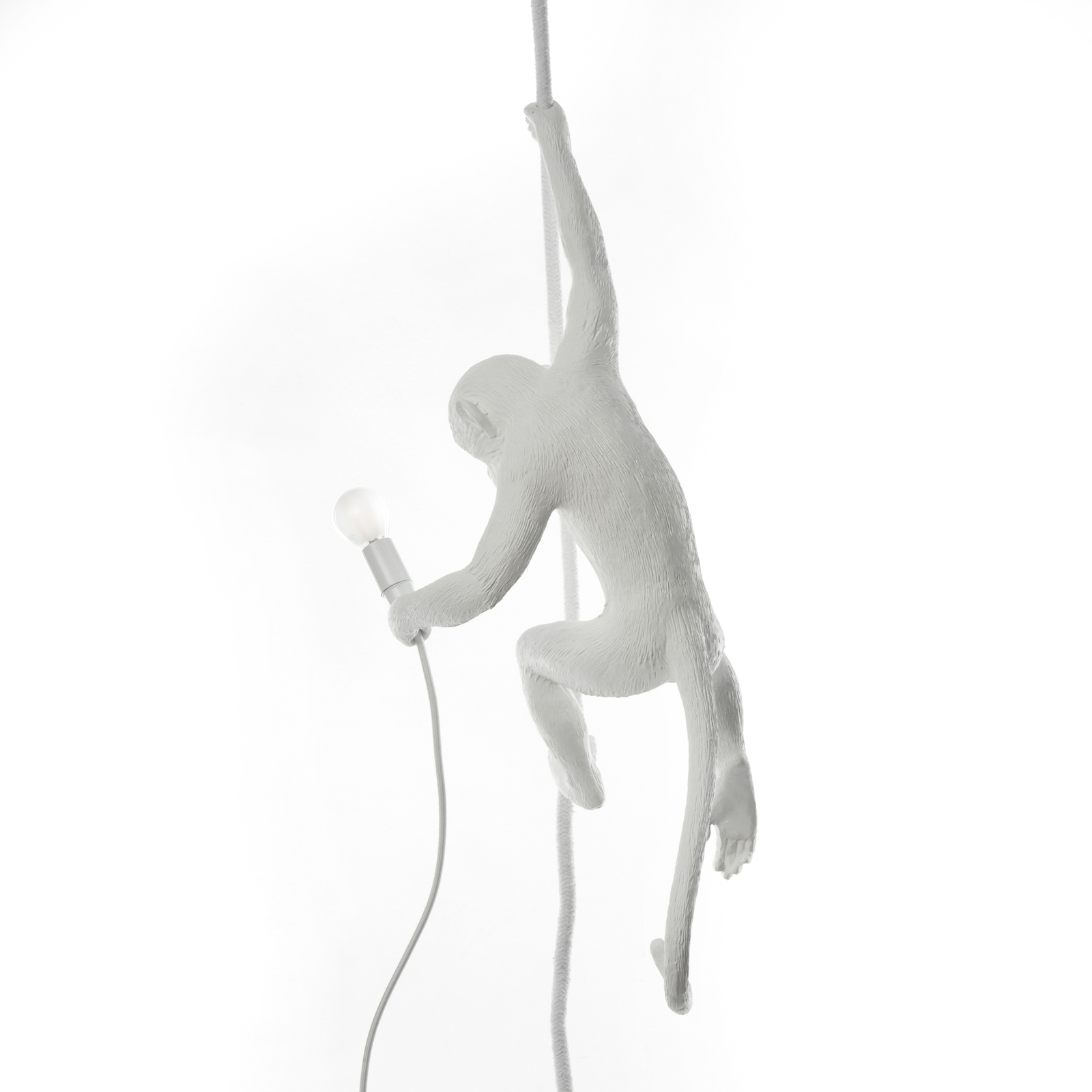 Monkey With Rope Riippuvalaisin Valkoinen - Seletti