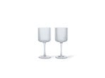 Ripple Bílá Wine Glasses Set of 2 Clear - Ferm Living