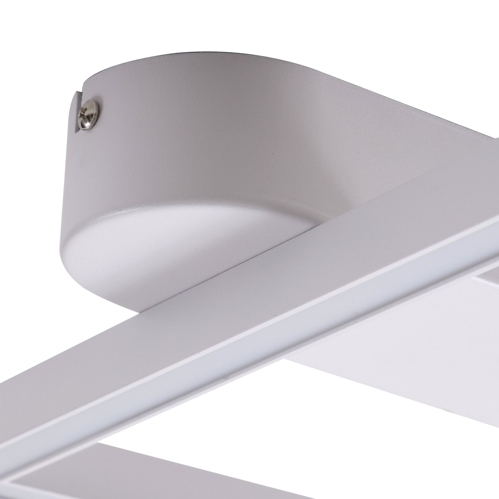 Lindby LED ceiling light Yulla, white, motion detector