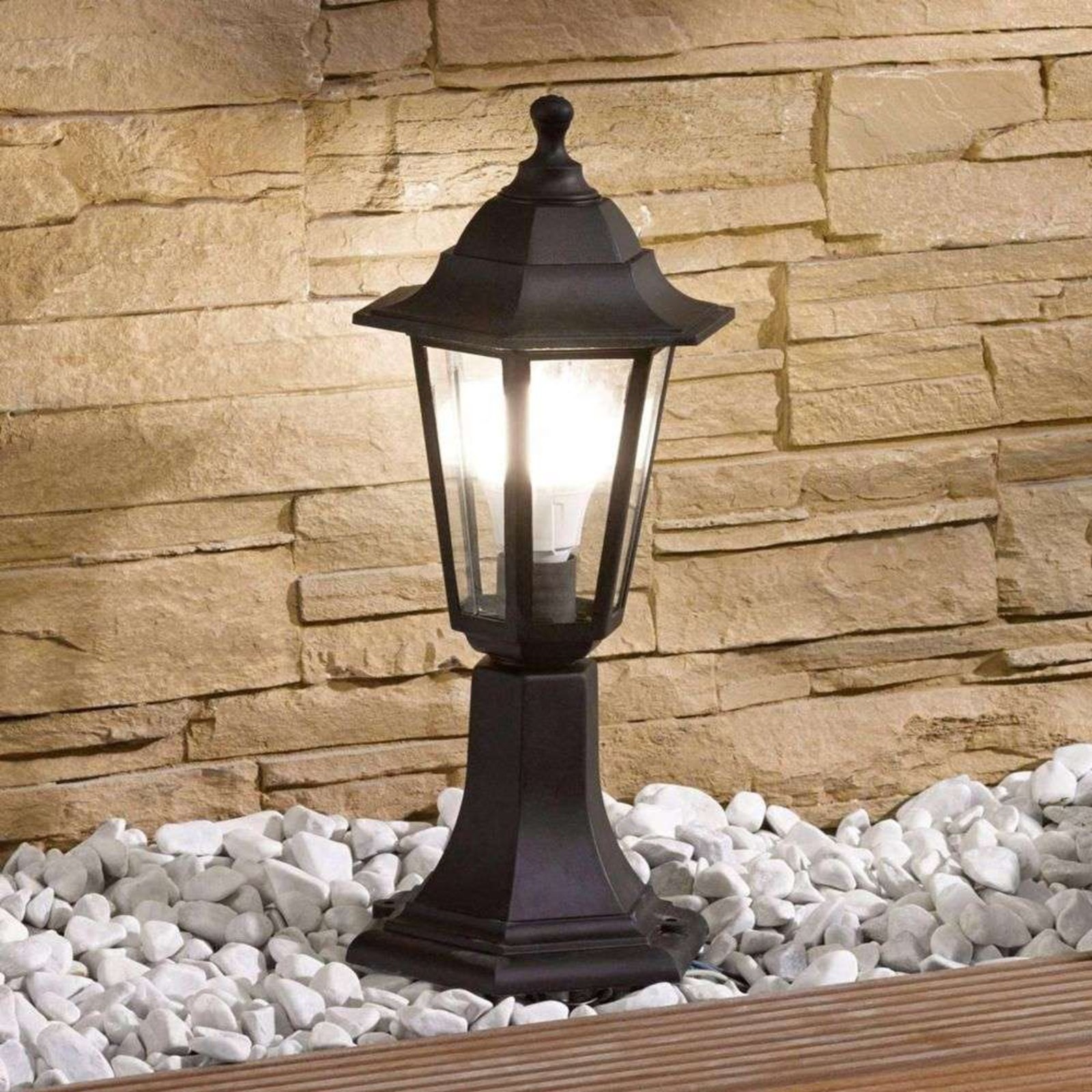 Nane Lampă de Grădină Black/Clear - Lindby