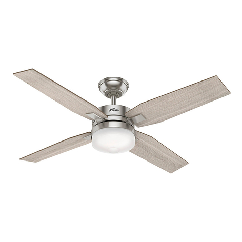Hunter Mercado Deckenventilator eiche/nickel