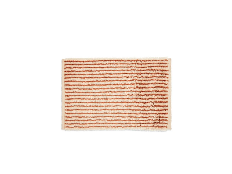 ferm LIVING - Kami Knotted Tapis 80x120 Off-White/Rouge Marron