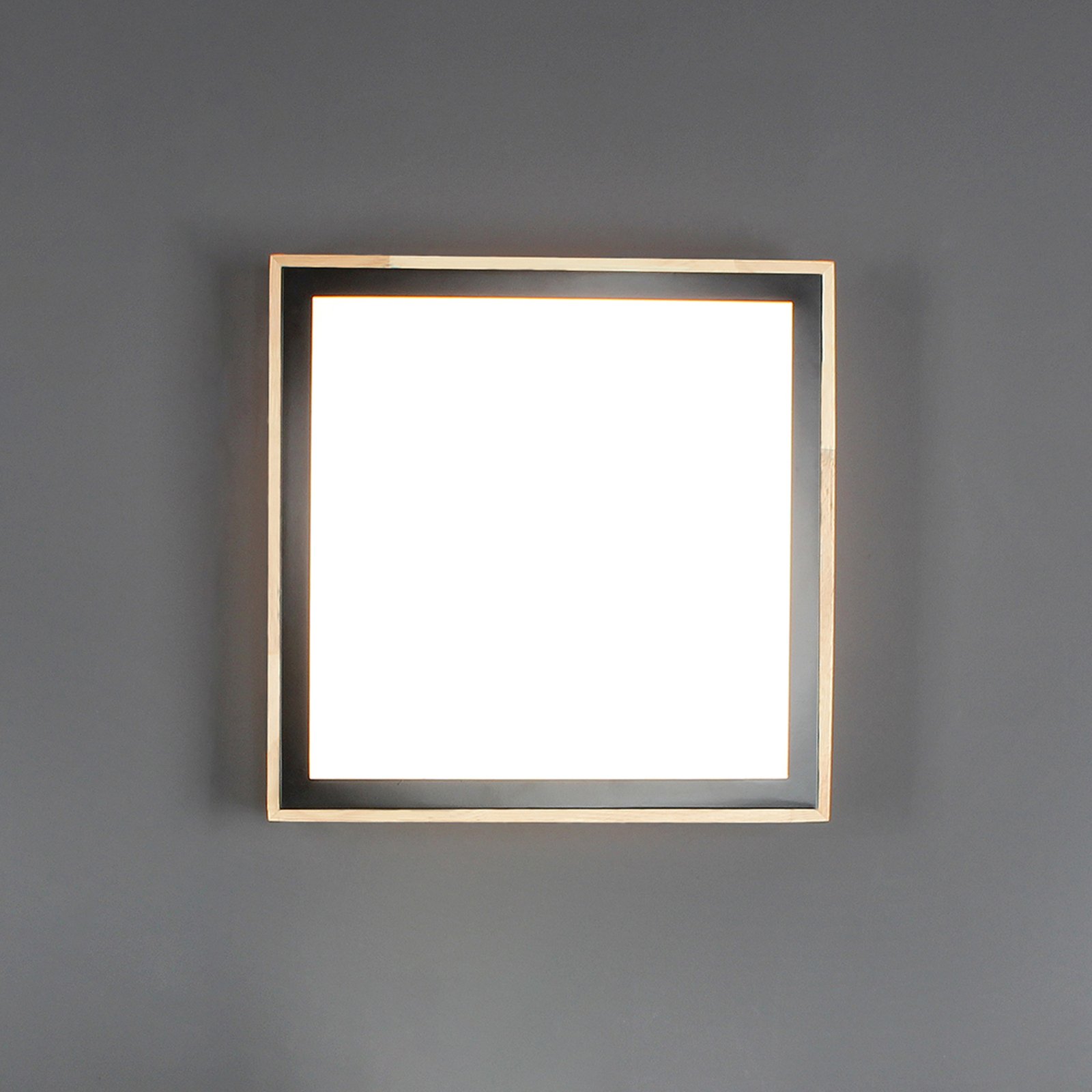 Solstar-LED-kattovalaisin kulmikas, 33,5 x 33,5 cm
