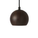 Lampă suspendată FRANDSEN Ball, nuc, Ø 12 cm, lemn