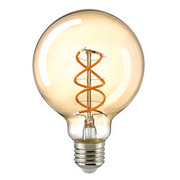 LED globe bulb E27 G95 5.5W curved filament gold