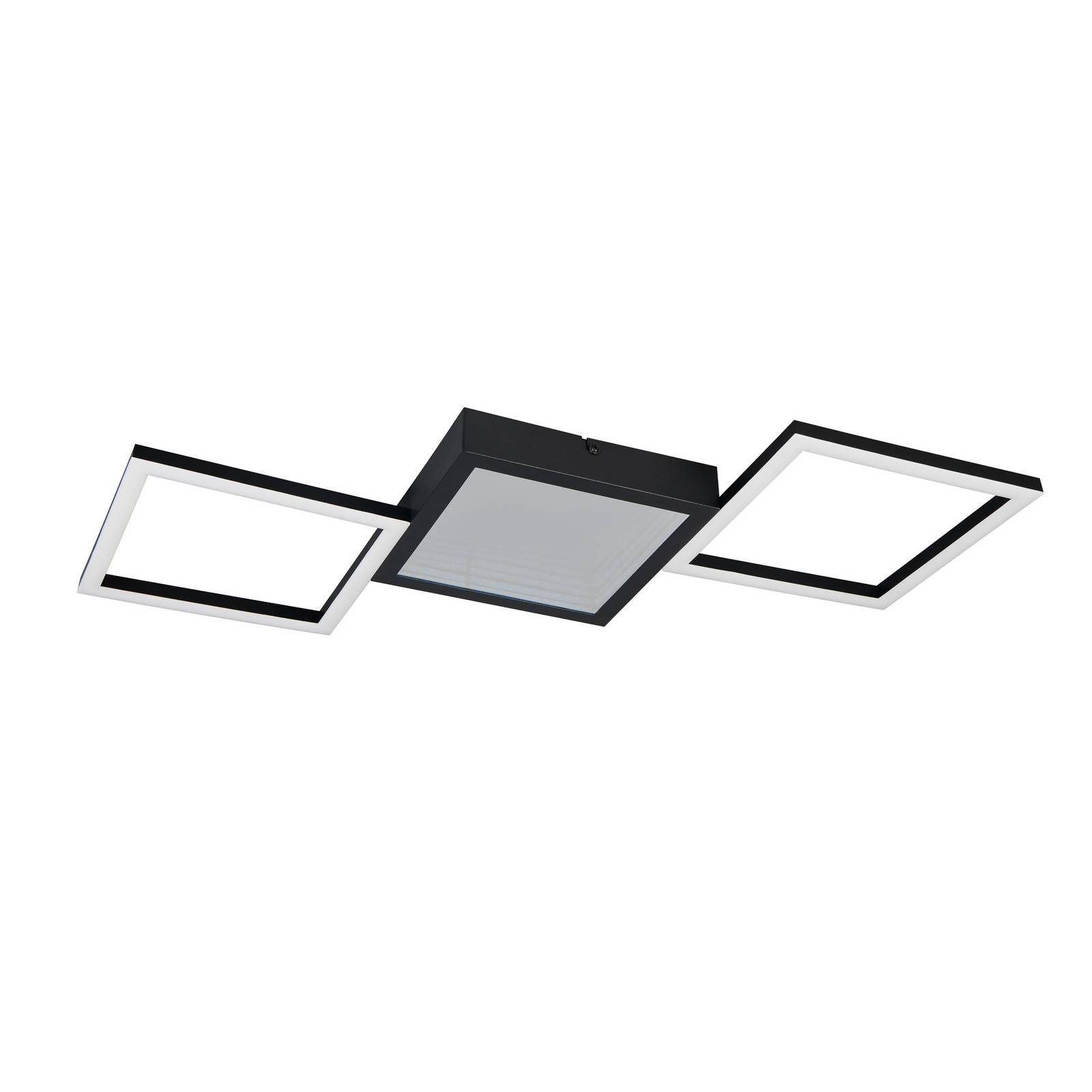 LED-Deckenleuchte Gelo, schwarz, dimmbar, 3000 K, Metall günstig online kaufen