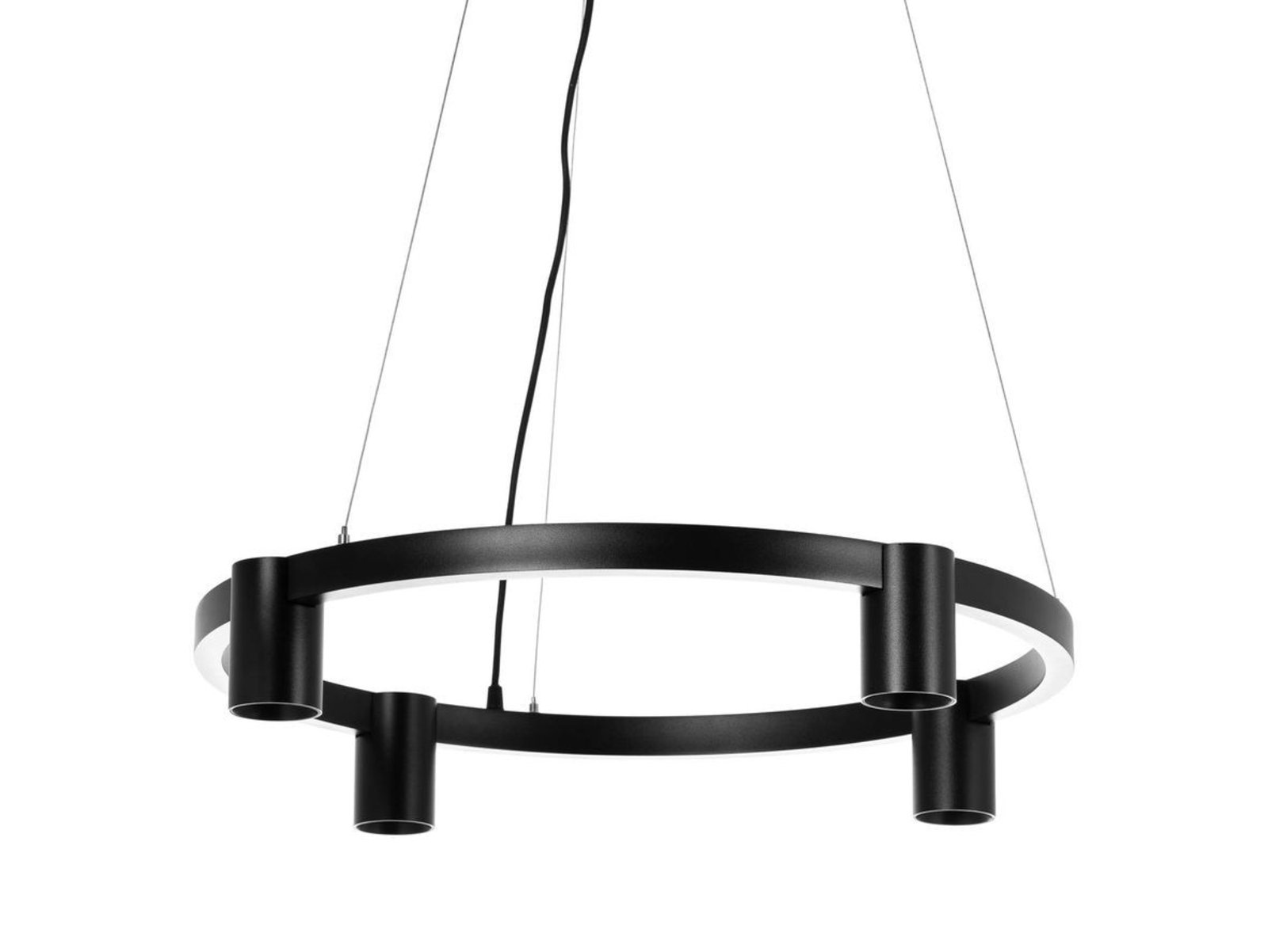 Brinja 4 Round Závěsná Lampa Black - Arcchio