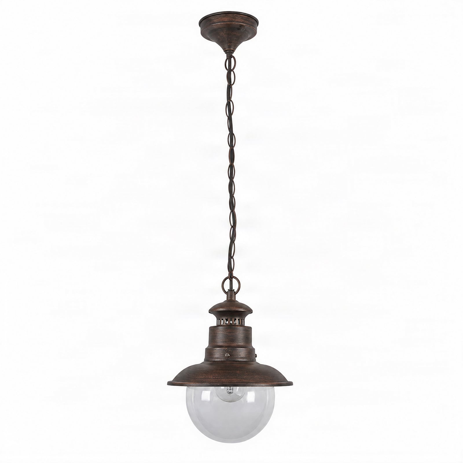 Lindby udendørs hængelampe Eddie, rust, metal, IP44, E27 Lindby udendørs hængelampe Eddie, rust, metal, IP44, E27