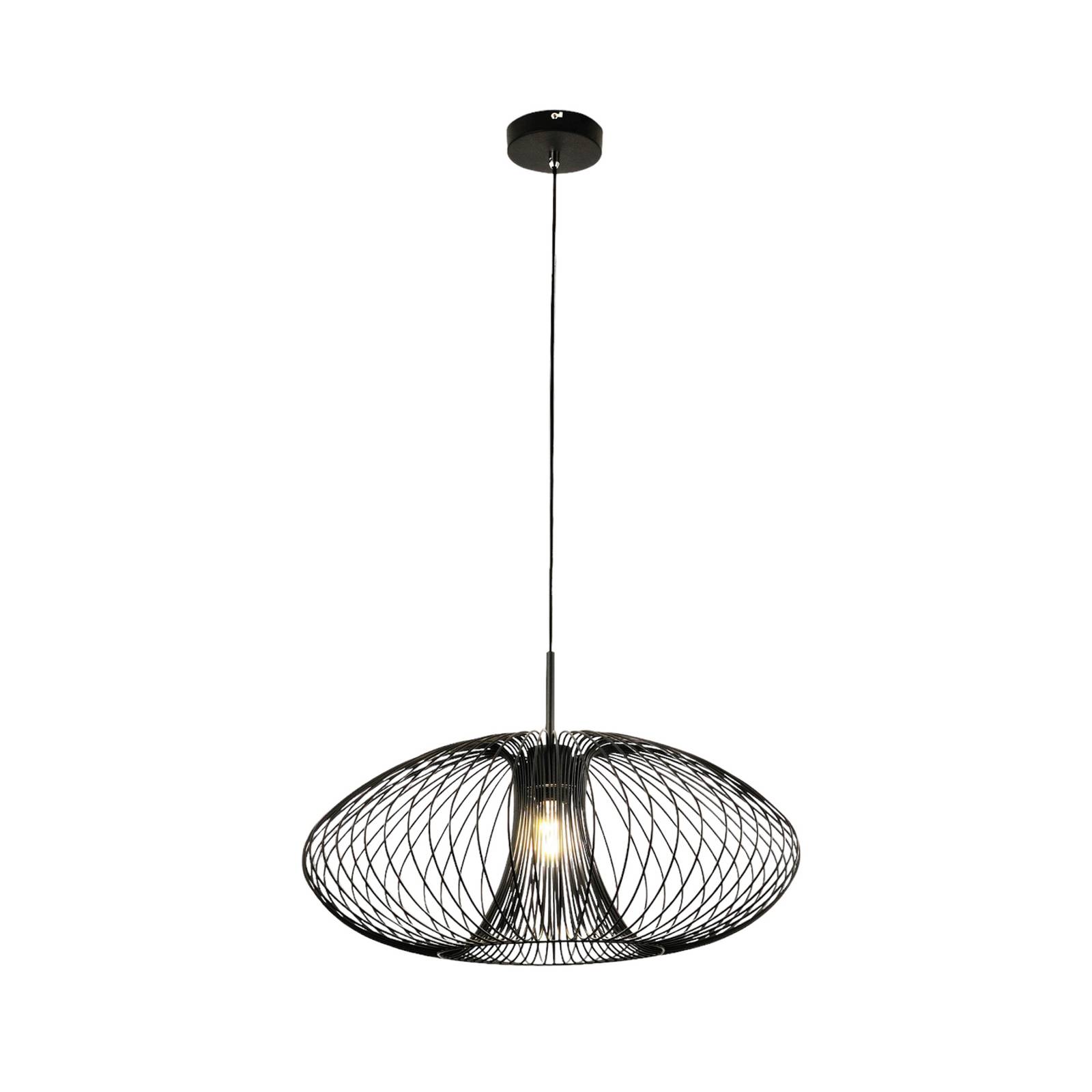 Hängeleuchte Fassa, schwarz, Ø 60 cm, Metall