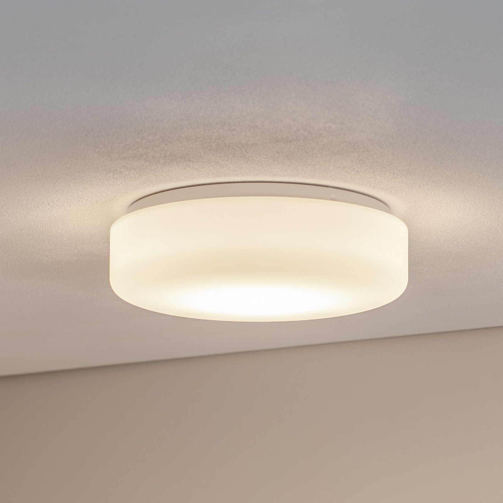 Plafonnier LED BEGA 50036P K3, blanc, Ø 35 cm, plastique DALI