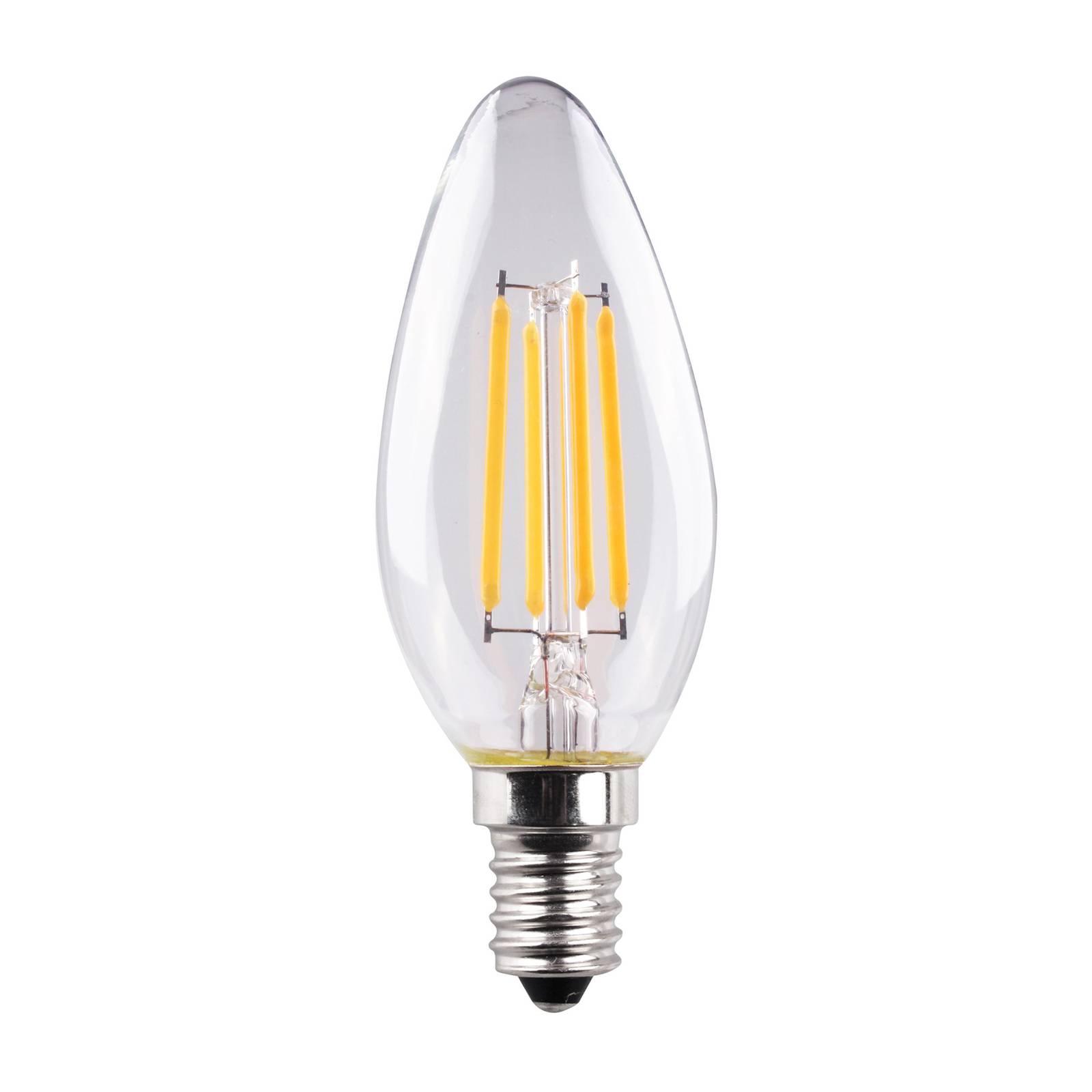 Świeca LED Müller-Licht E14 4,2 W, żarnik 2700 K, przezroczysta,