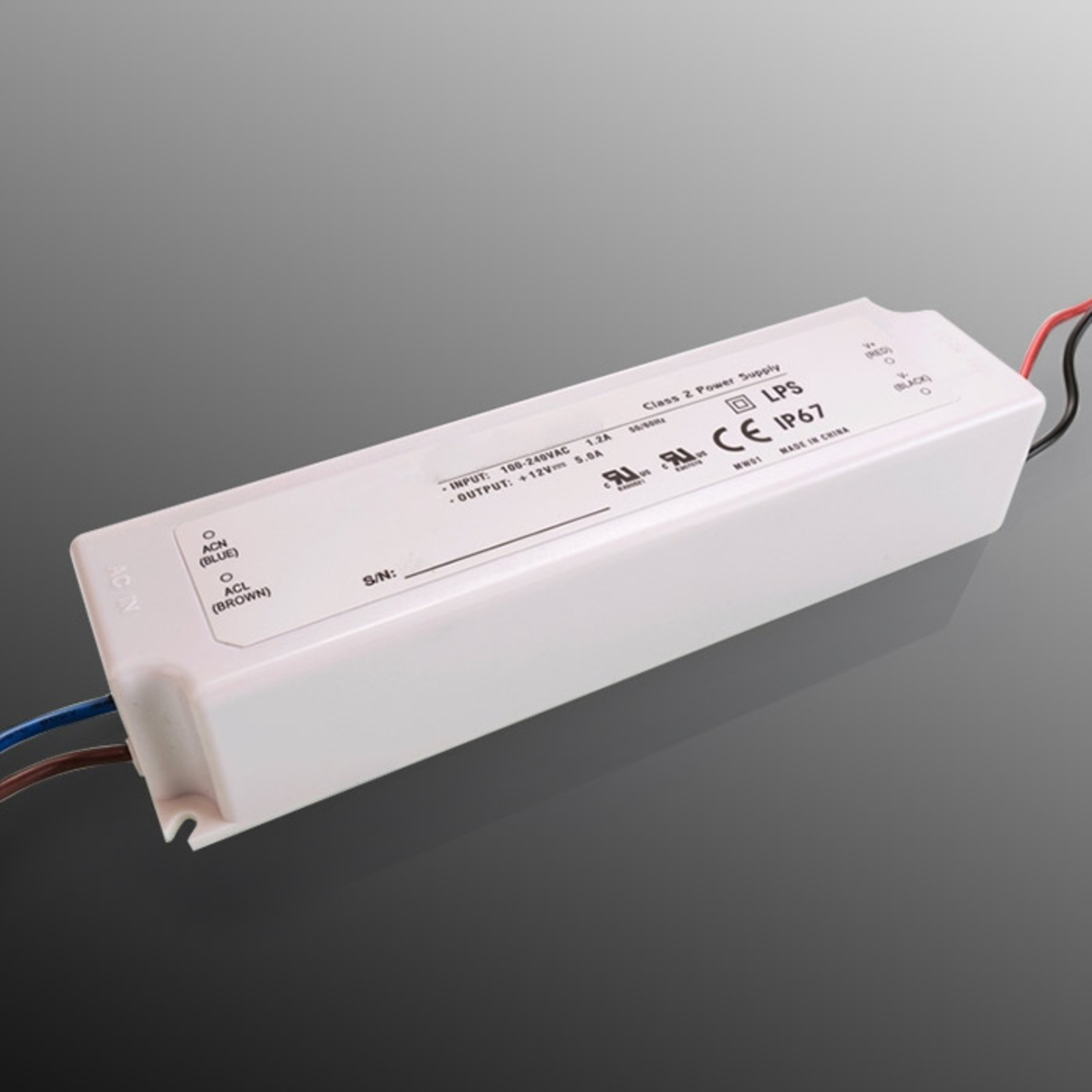 Deko-Light Mean Well switching power supply, L: 19 cm, W: 5.2 cm, H: 3.7 cm