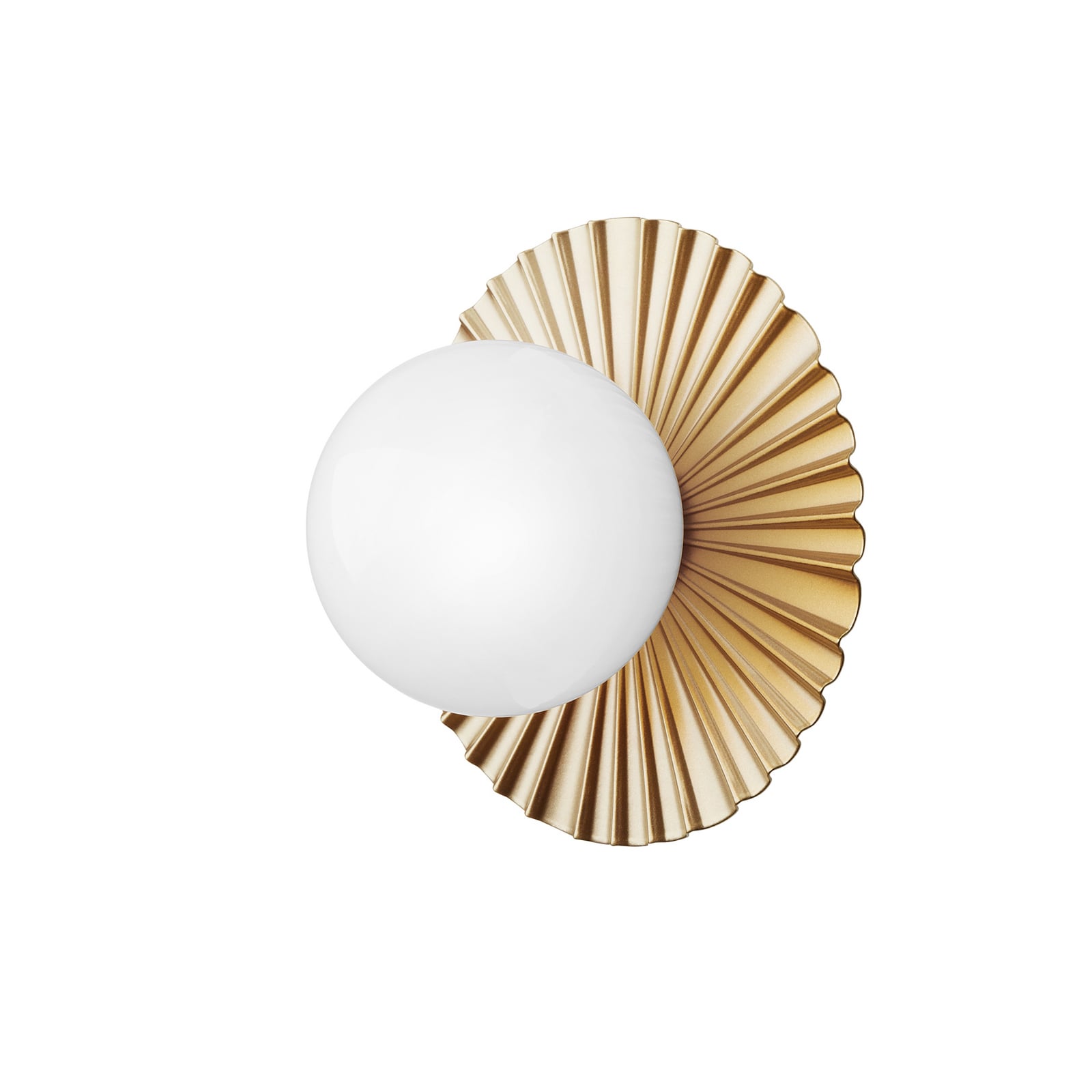 Liila Muuse Wall/Ceiling Lamp IP44 Small Nordic Gold/Opal - Nuura Liila Muuse Wall/Ceiling Lamp IP44 Small Nordic Gold/Opal - Nuura