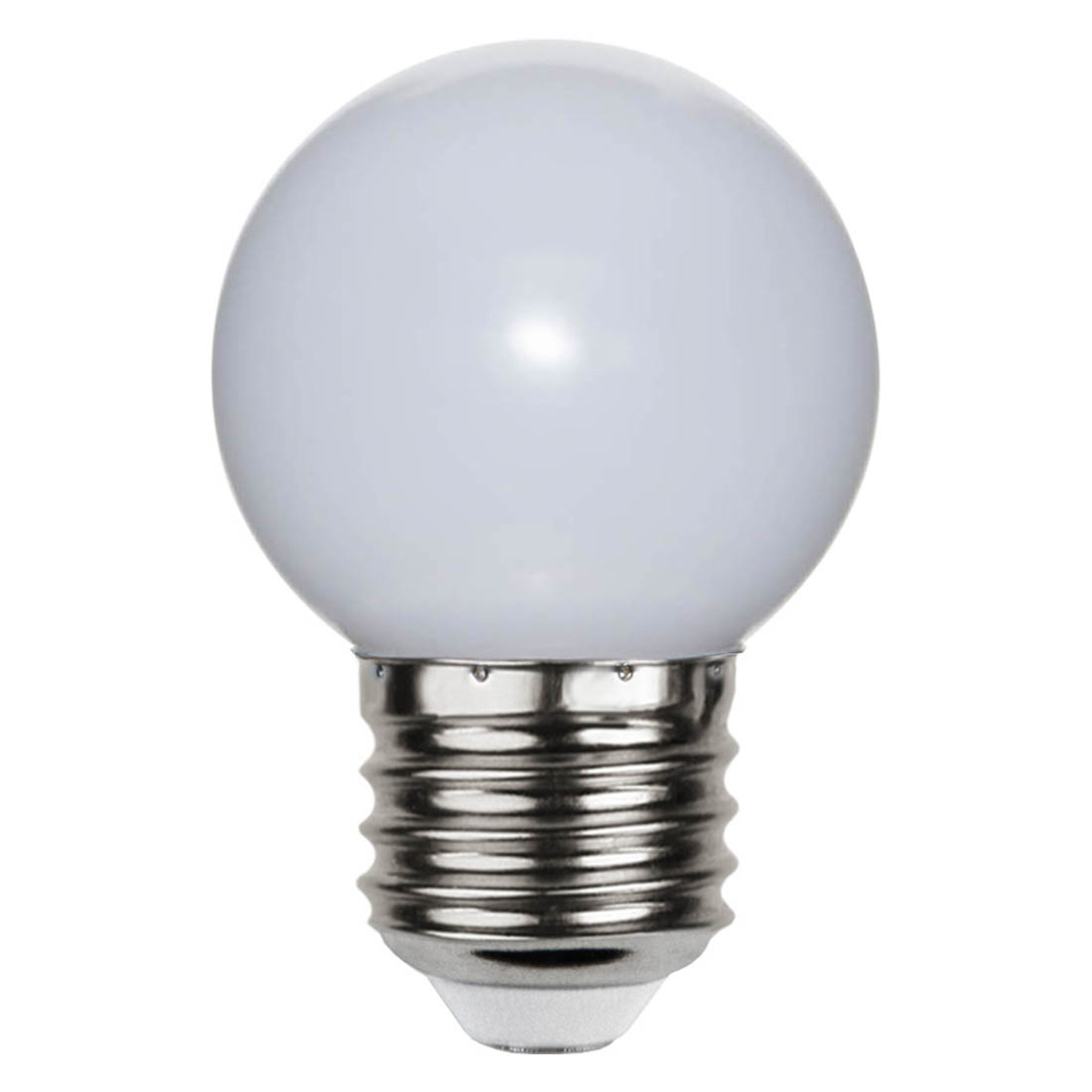 LED-lampe E27 G45 for eventyrlys, hvit 2 700K