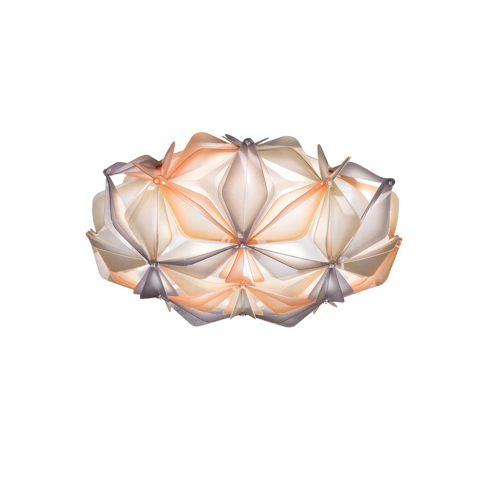 Slamp La Vie M ceiling light, 47 cm wide, amber