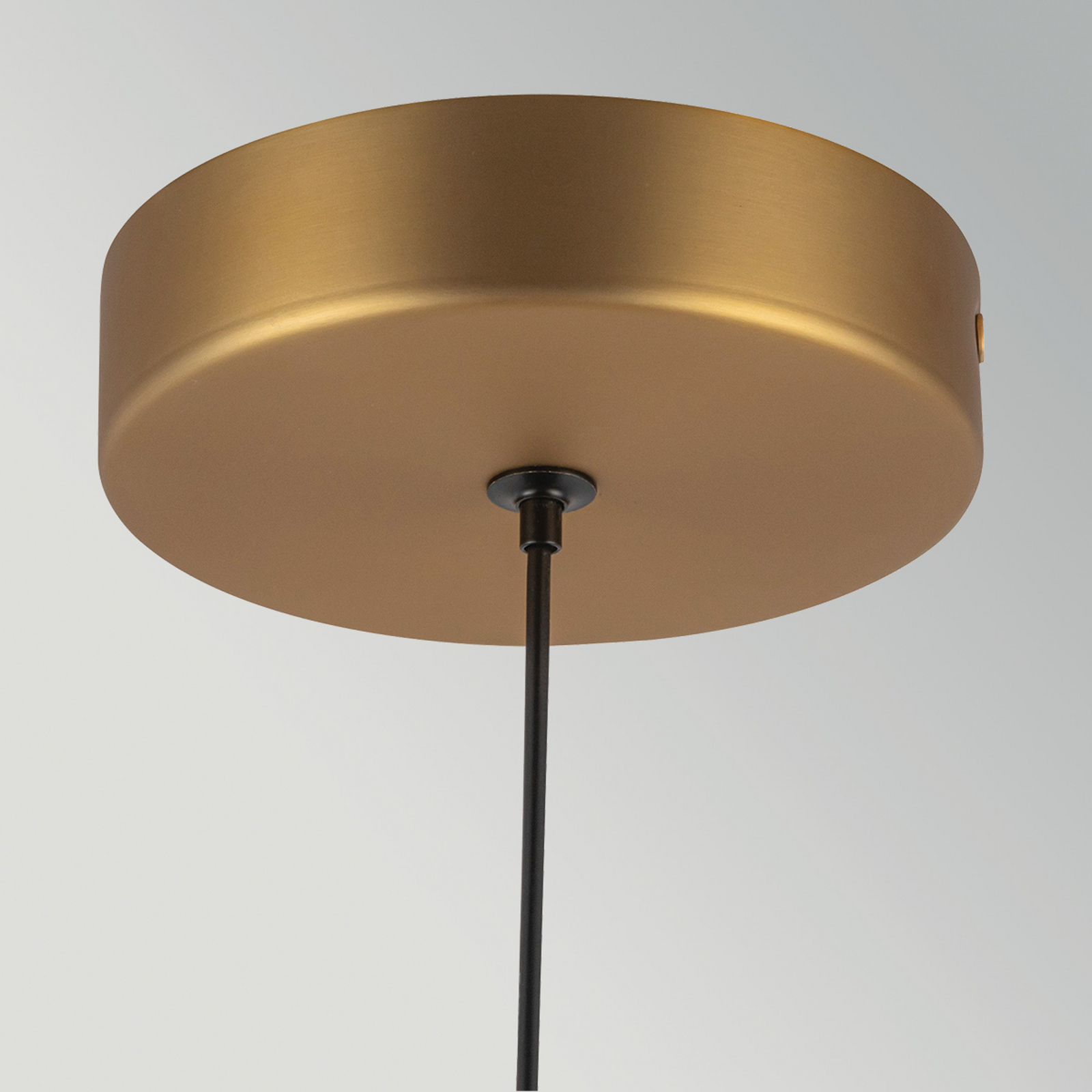 LED hanglamp Arden, goudkleurig, Ø 15 cm, metaal, dimbaar