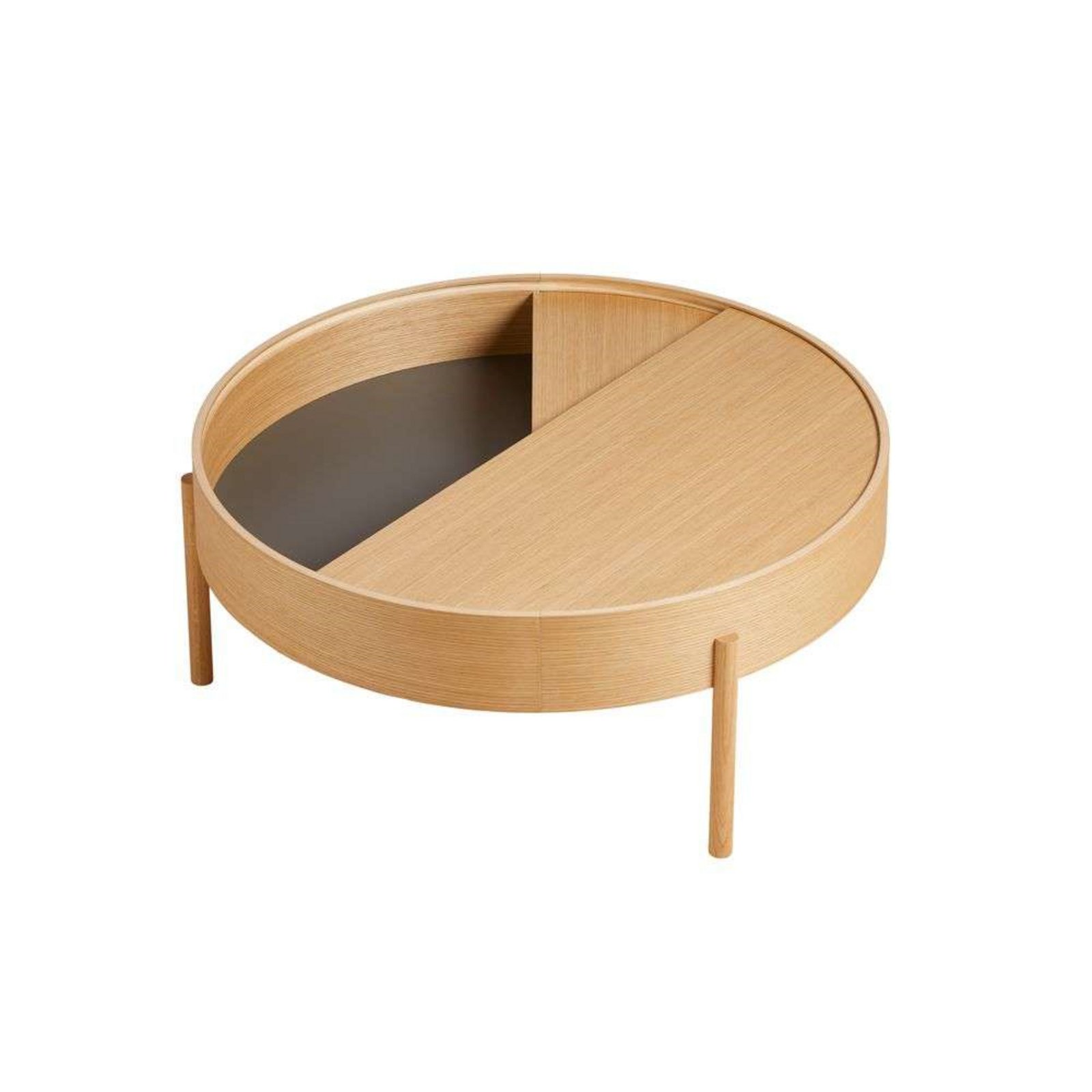 Arc Coffee Table Ø89 Oiled Oak - Woud