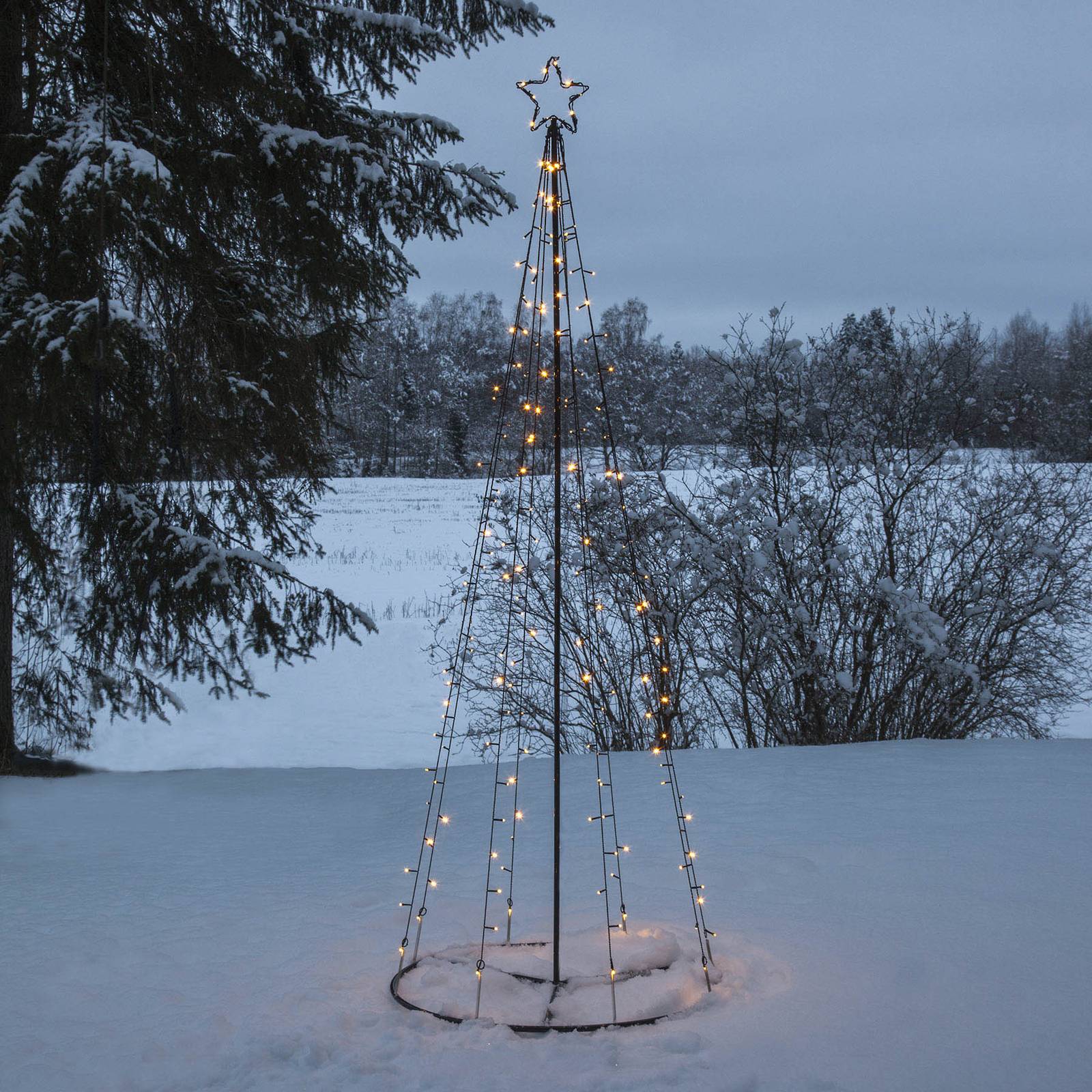 Dekoracja zewnętrzna LED Light Tree, częściowo migające diody LED