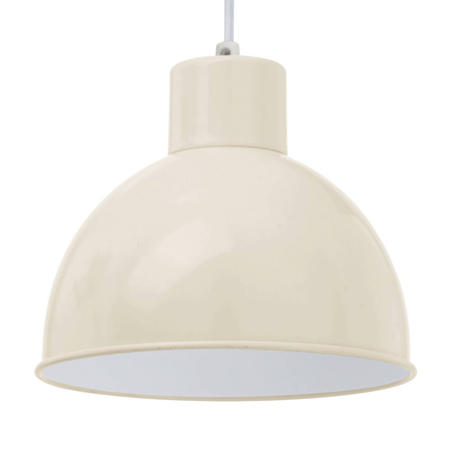 Andrin Sand-coloured Pendant Lamp - White Interior