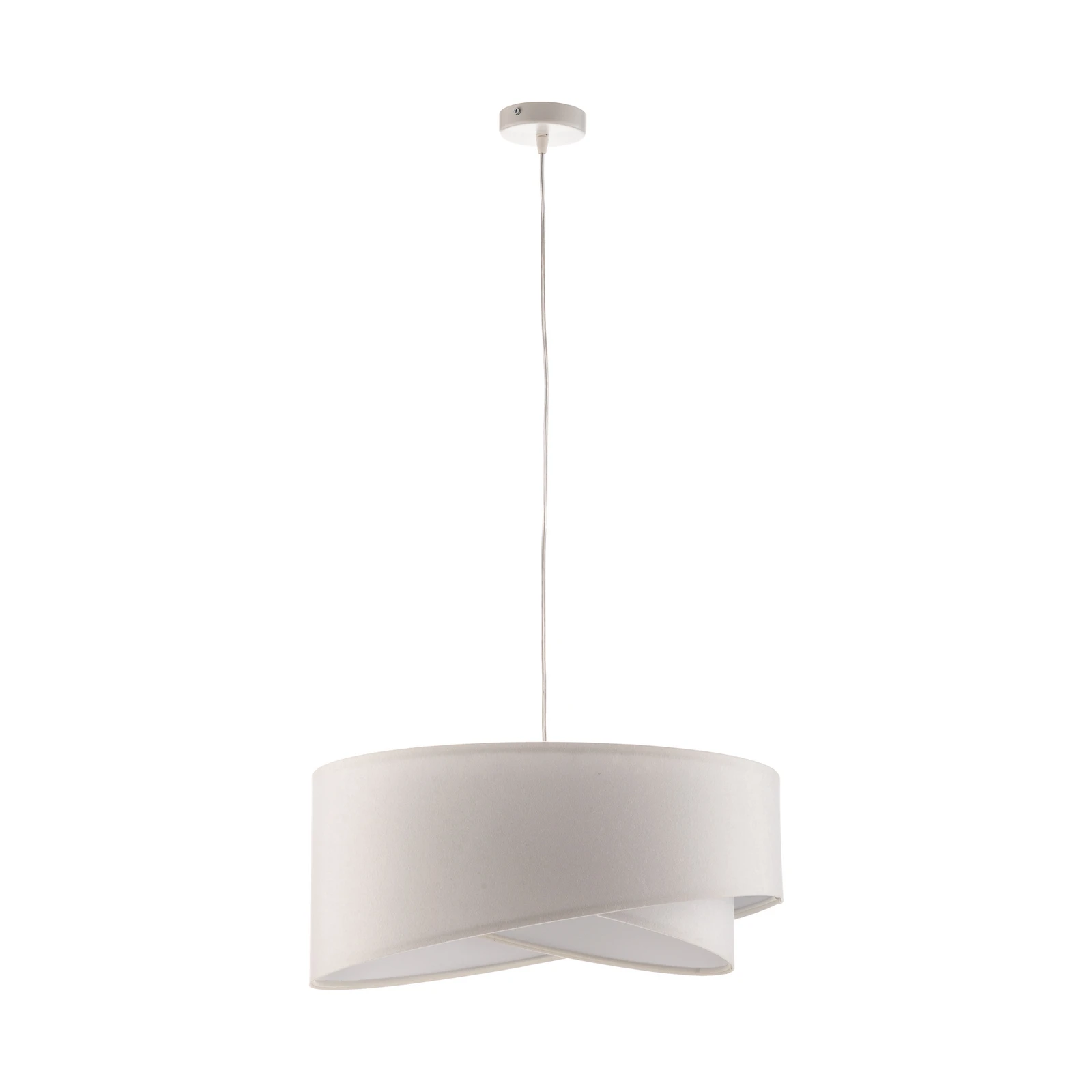 Suspension Vivien en velours blanc