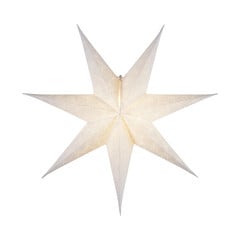 Estrella papel Decorus no iluminación blanco/plata
