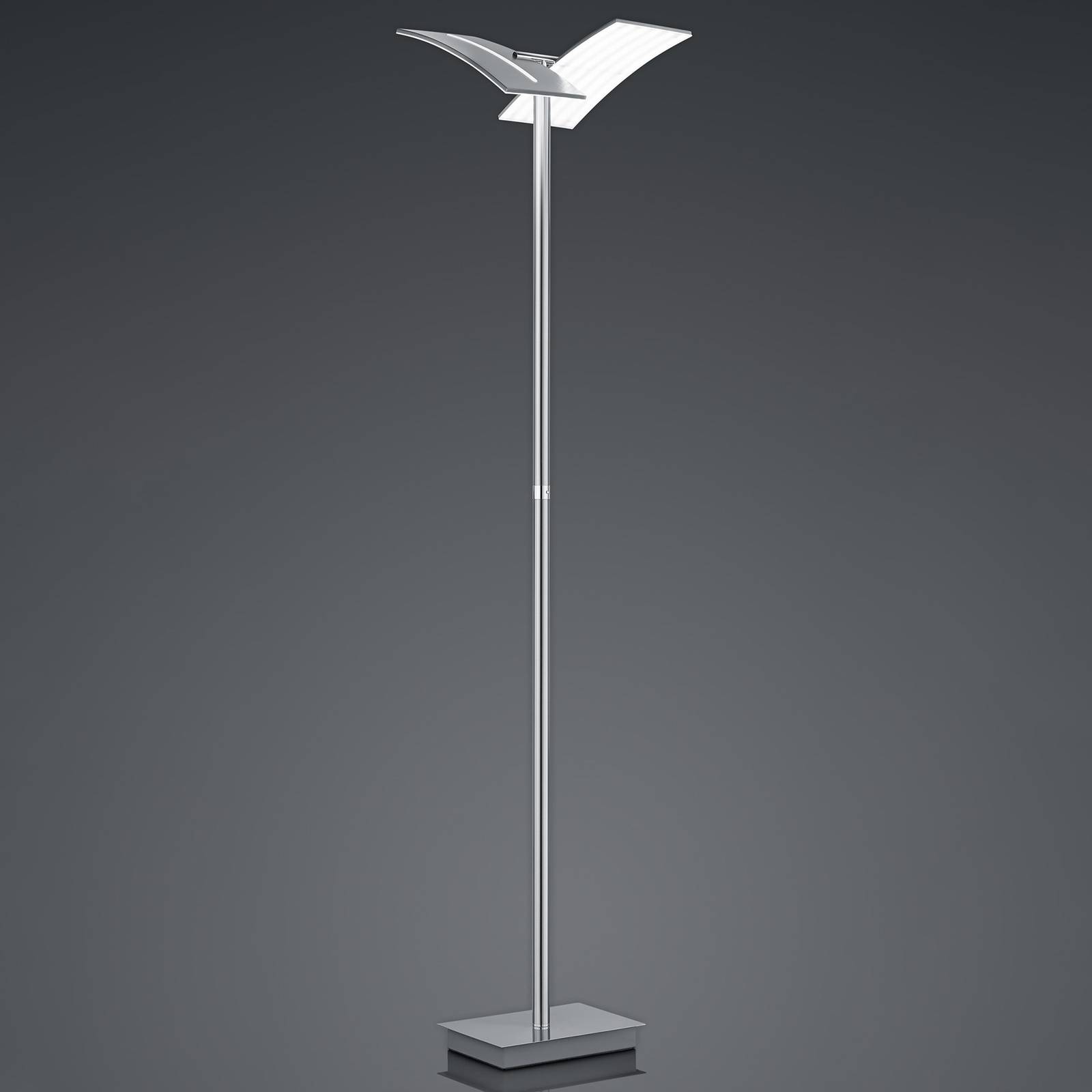 Image of HELL Luminaire de sol LED Dual CCT, intensité lumineuse variable, nickel 4045542224787