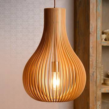 Hanglamp Bodo, licht hout