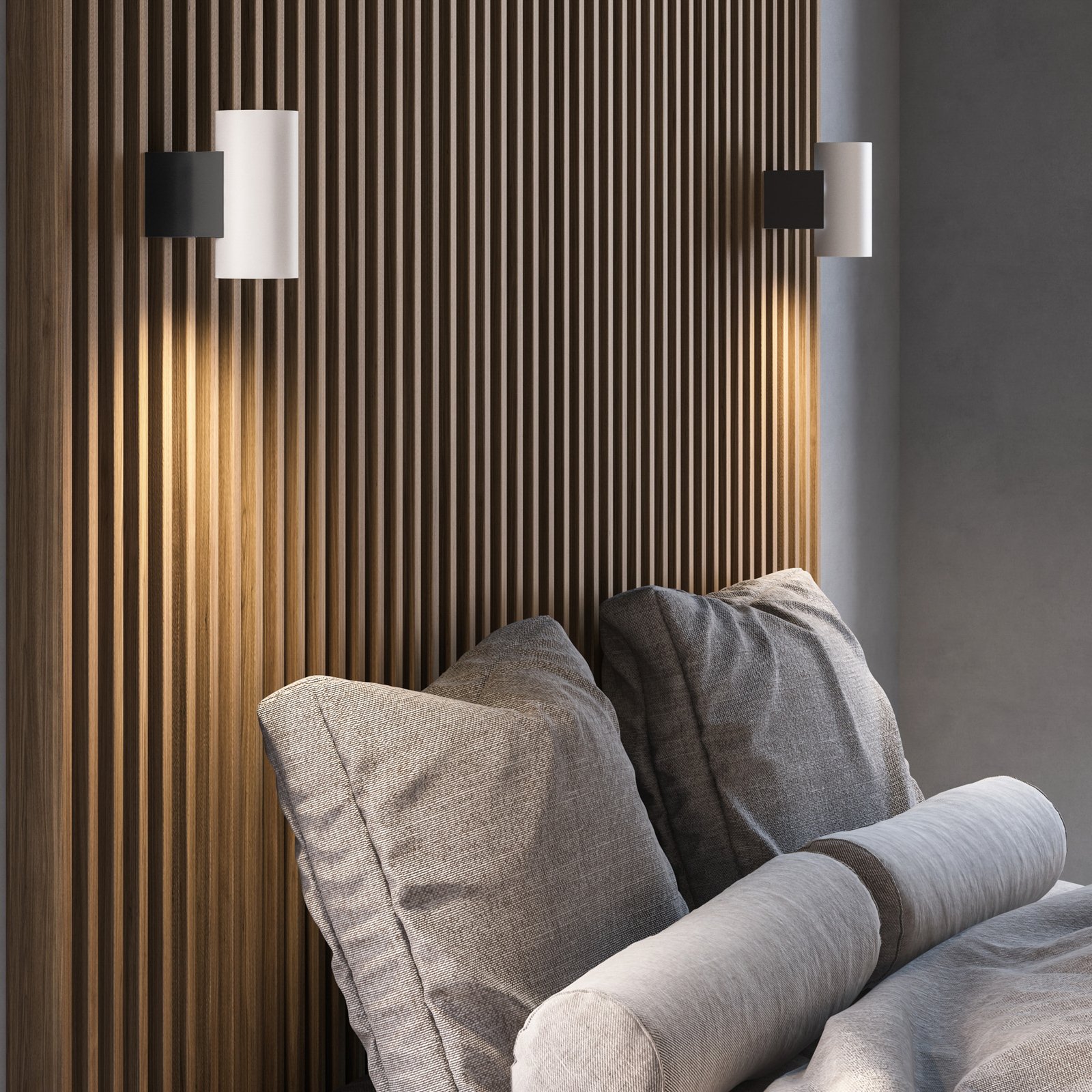 Mona LED Wandleuchte 3-Step Black/Opal - Nordlux