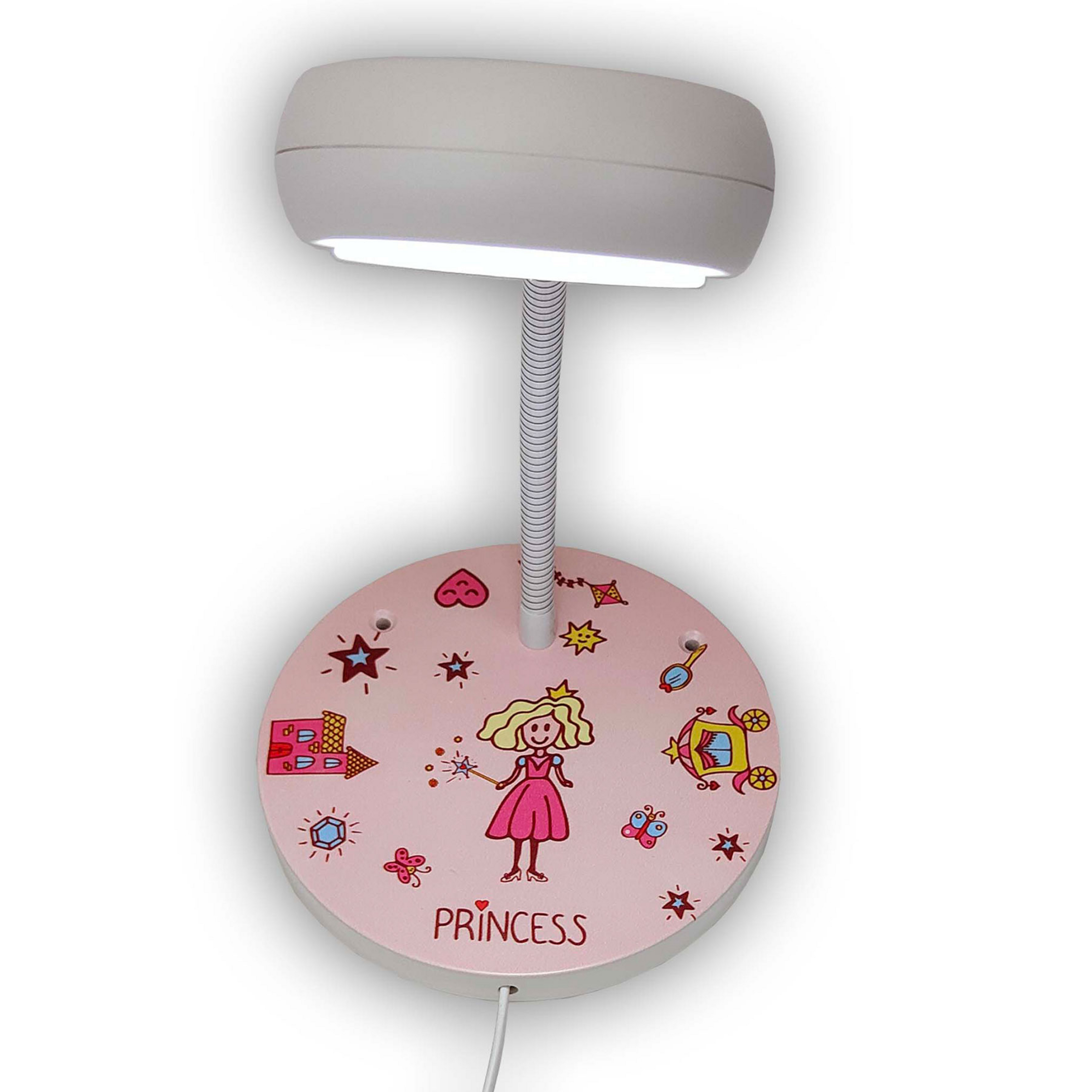 Wandleuchte Princess mit Flexarm und Steckerkabel