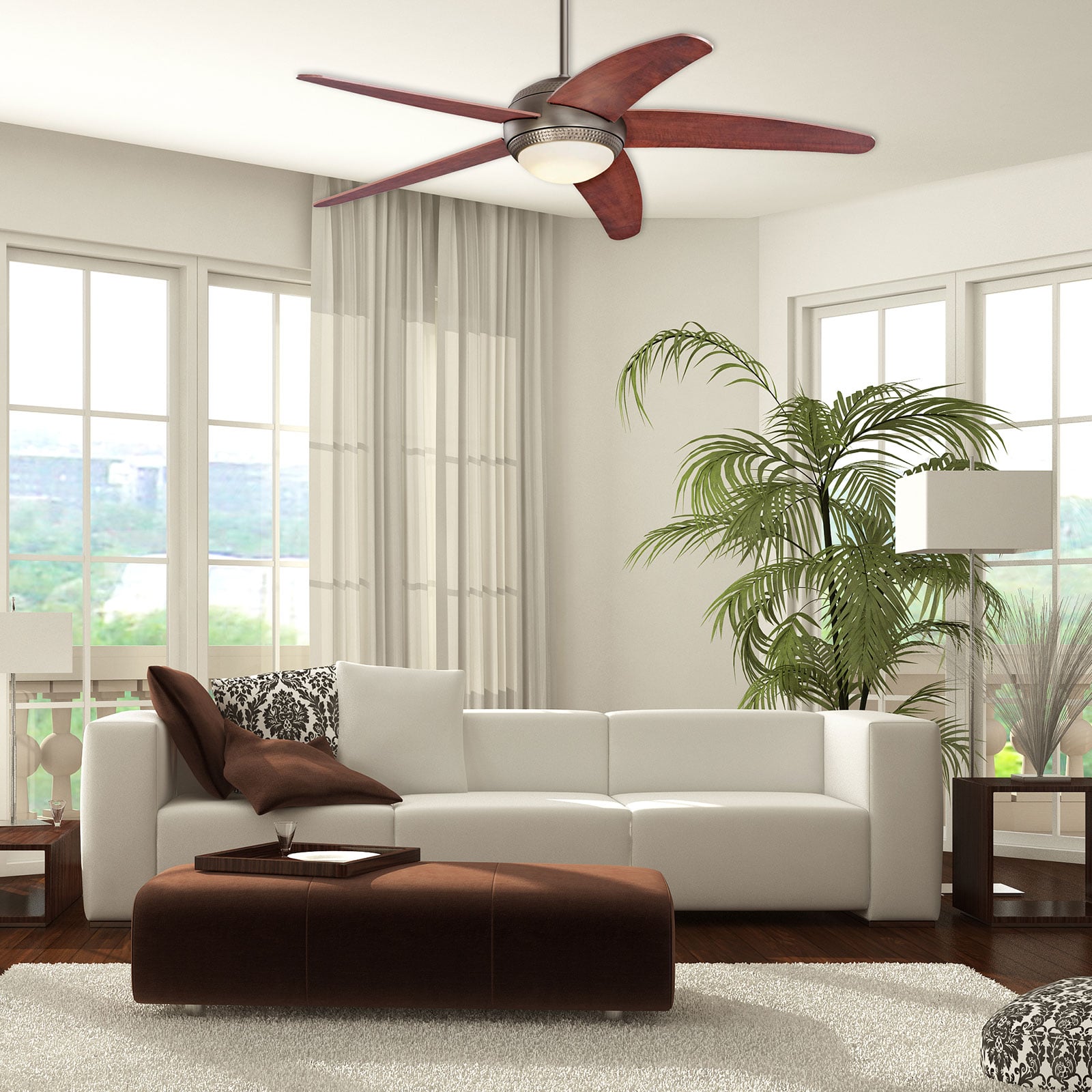 Bendan LED-Deckenventilator, Holz, leise - Westinghouse