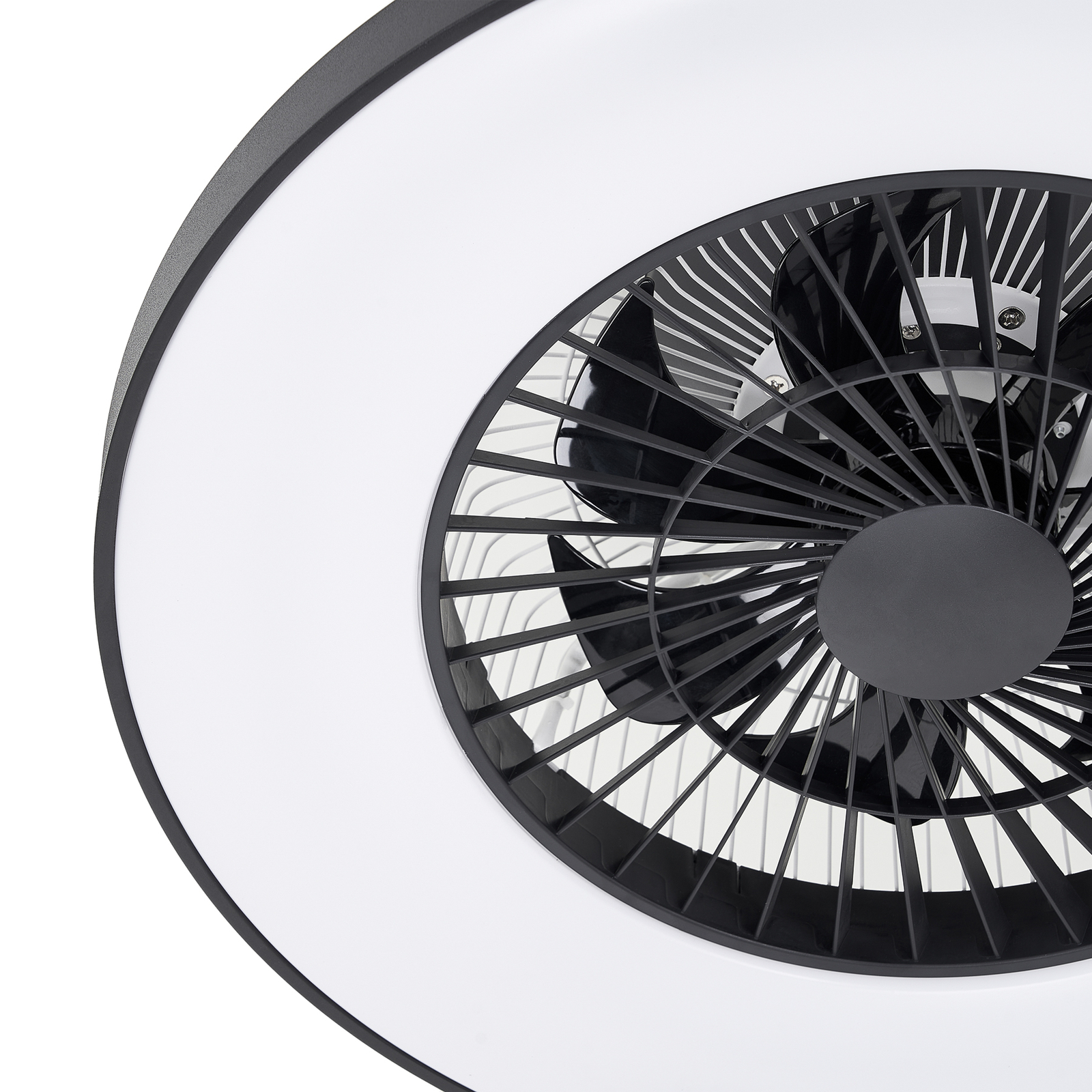 Starluna Orligo ventilateur plafond LED, noir mat