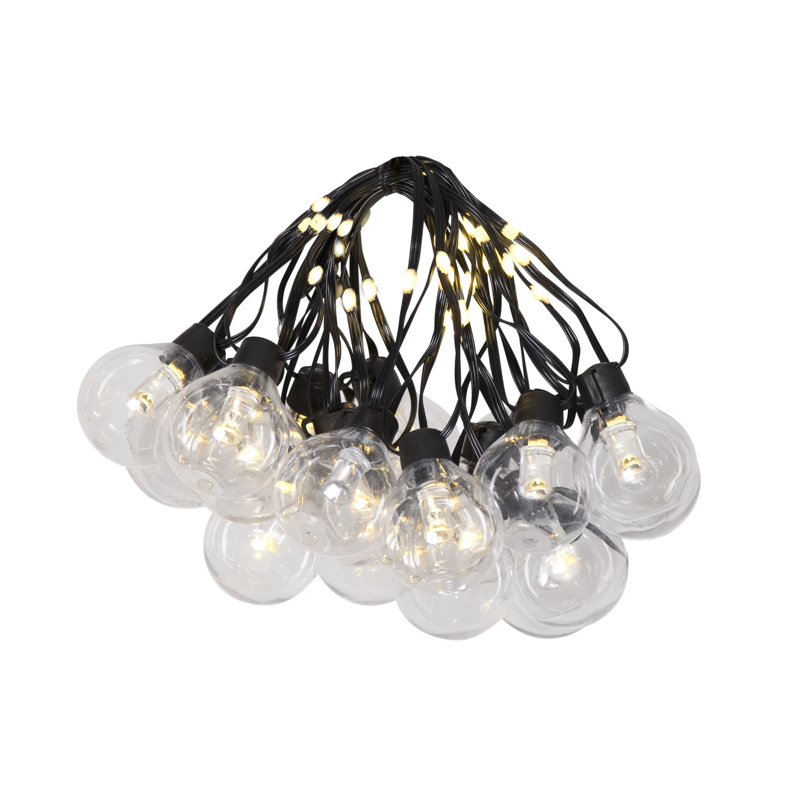 LED-tuled Bolla, läbipaistev, plastik Pikkus 5,3 m 20-fl.