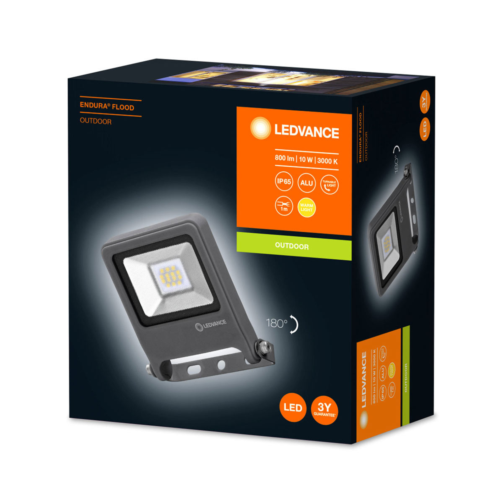 LEDVANCE Endura Floodlight Spot D'extérieur 10 W | Luminaire.fr