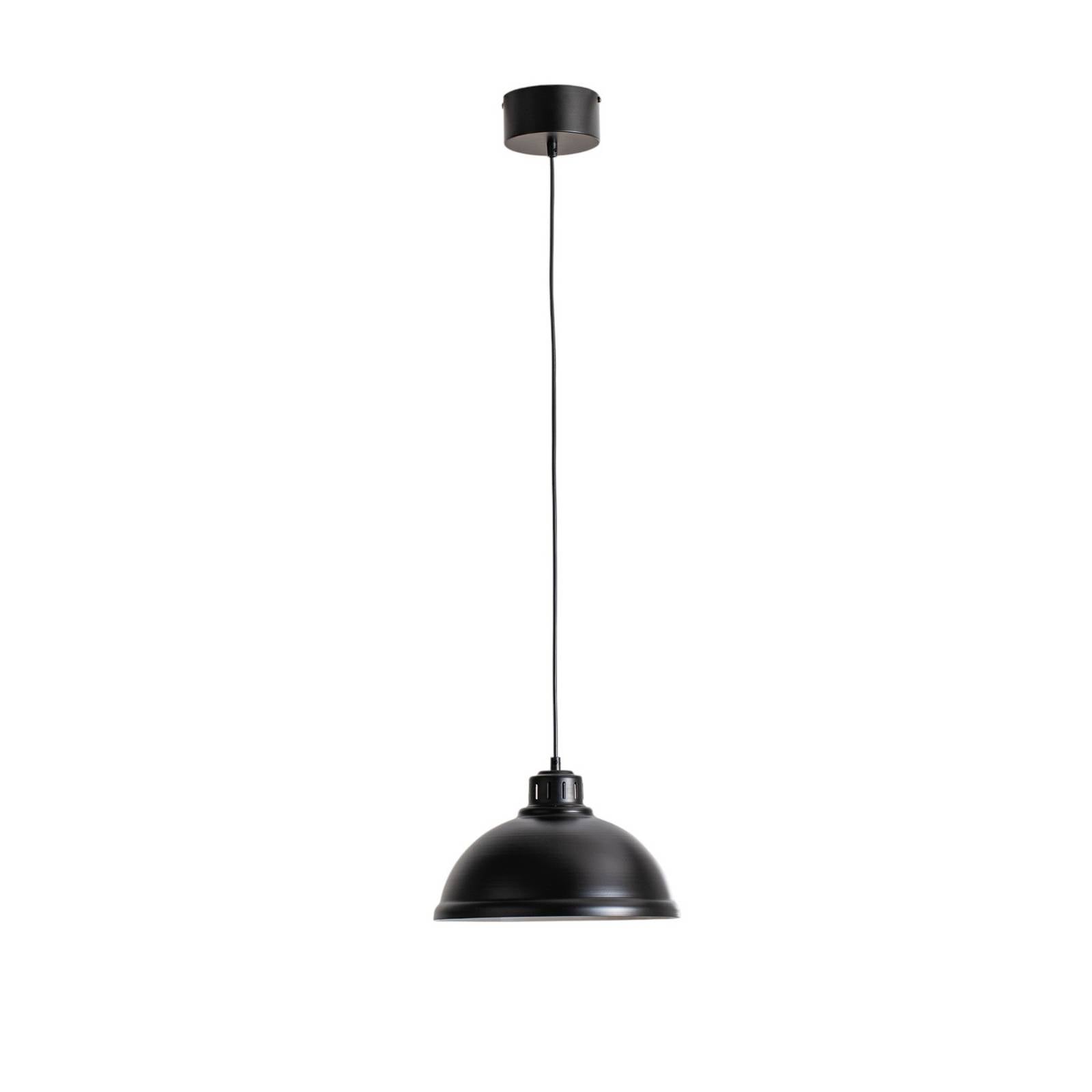 Hängeleuchte Sven big, 1-flammig, schwarz, Stahl, E27