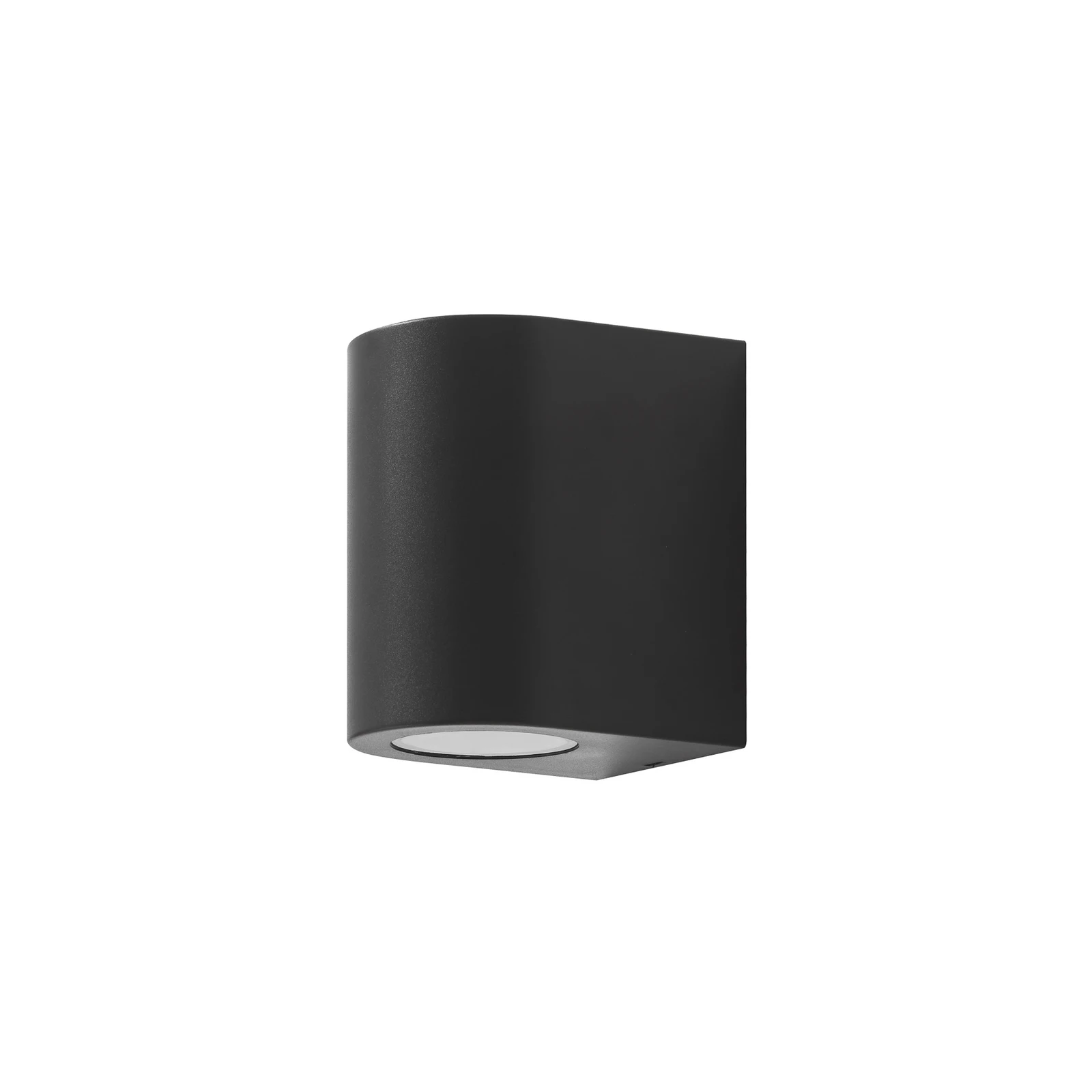 Prios Irfan candeeiro de parede exterior redondo preto 10 cm