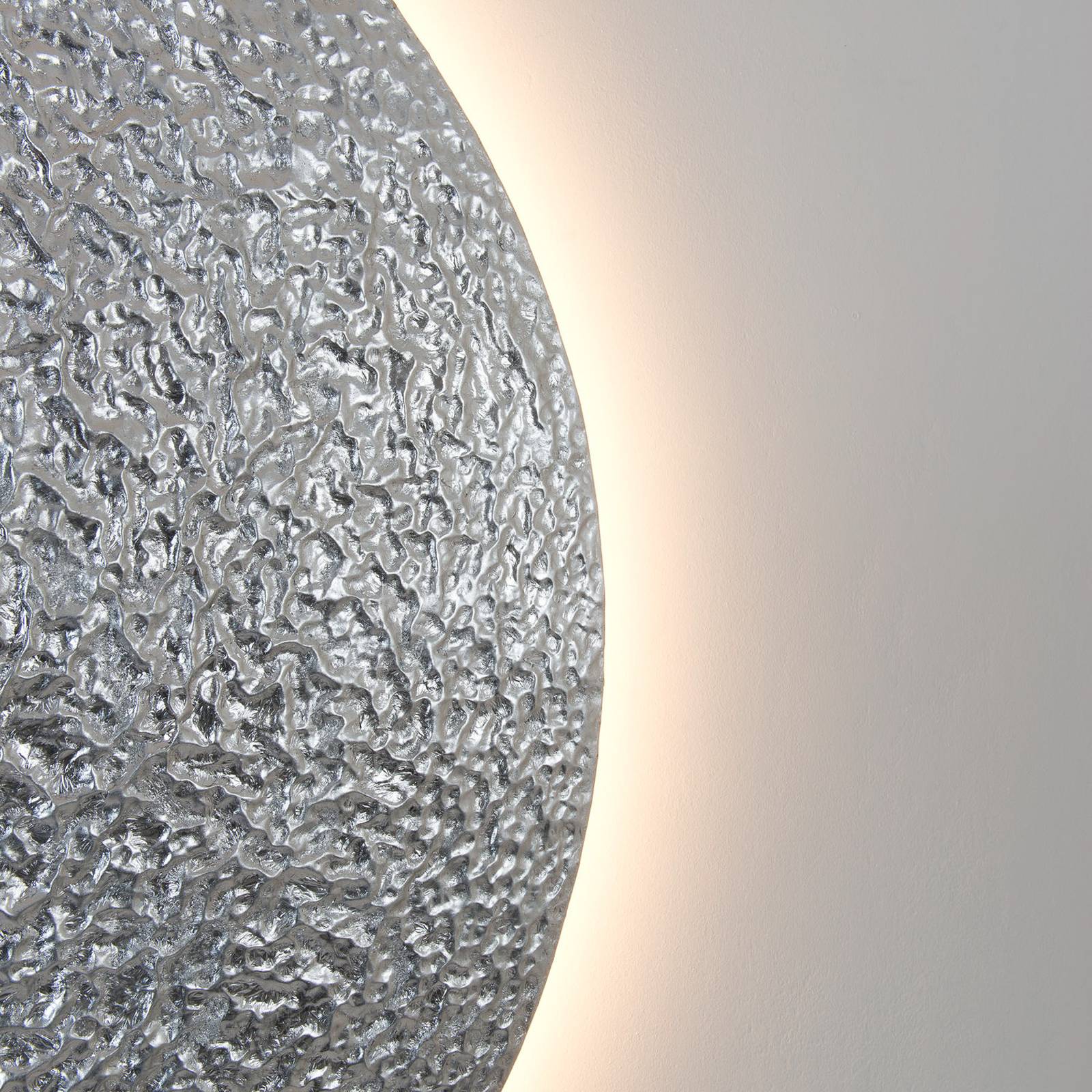 Kinkiet LED Meteor, kolor srebrny, Ø 100 cm, żelazo