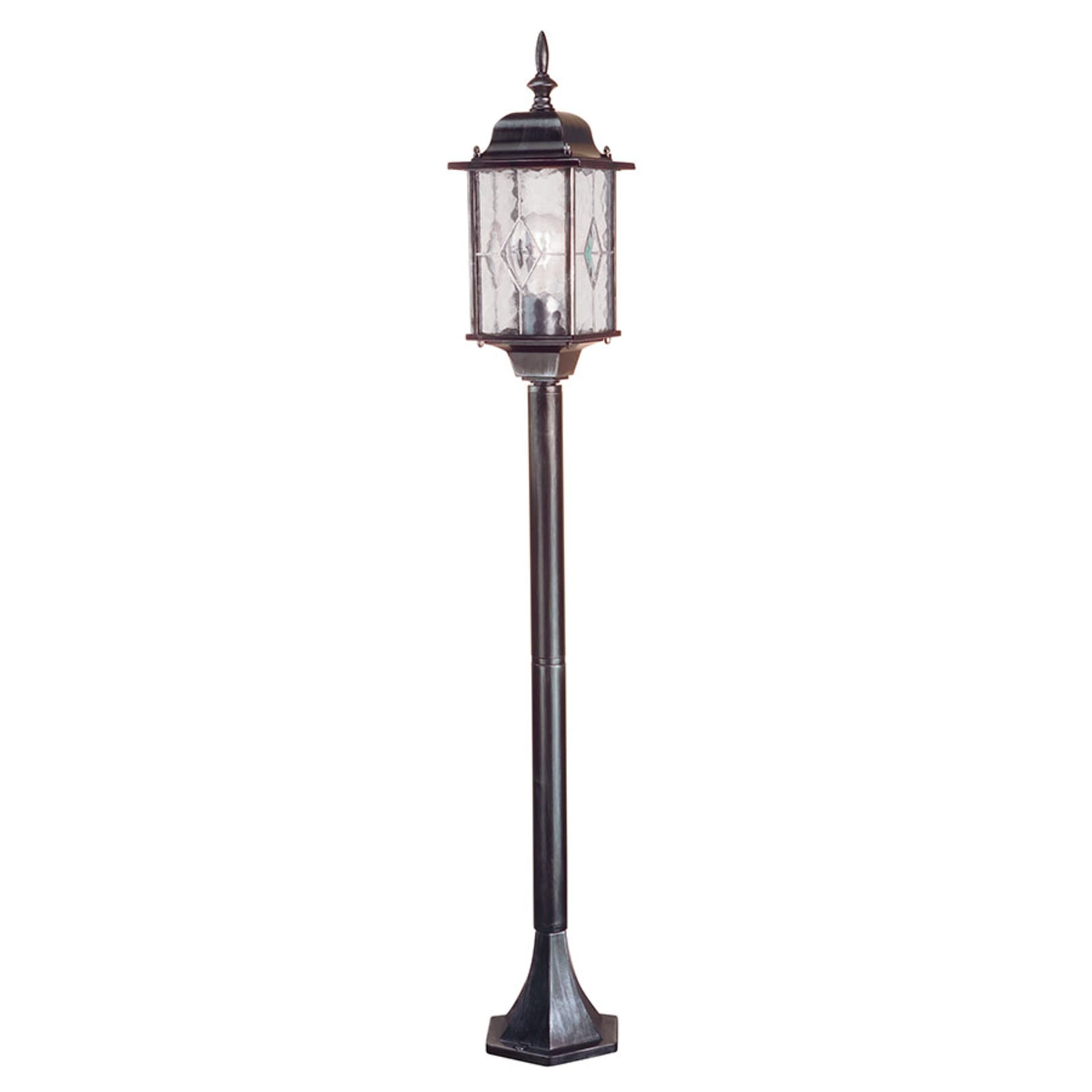 Wexford WX4 vejlampe, sort, højde 124 cm, IP44 – Elstead Wexford WX4 vejlampe, sort, højde 124 cm, IP44 – Elstead