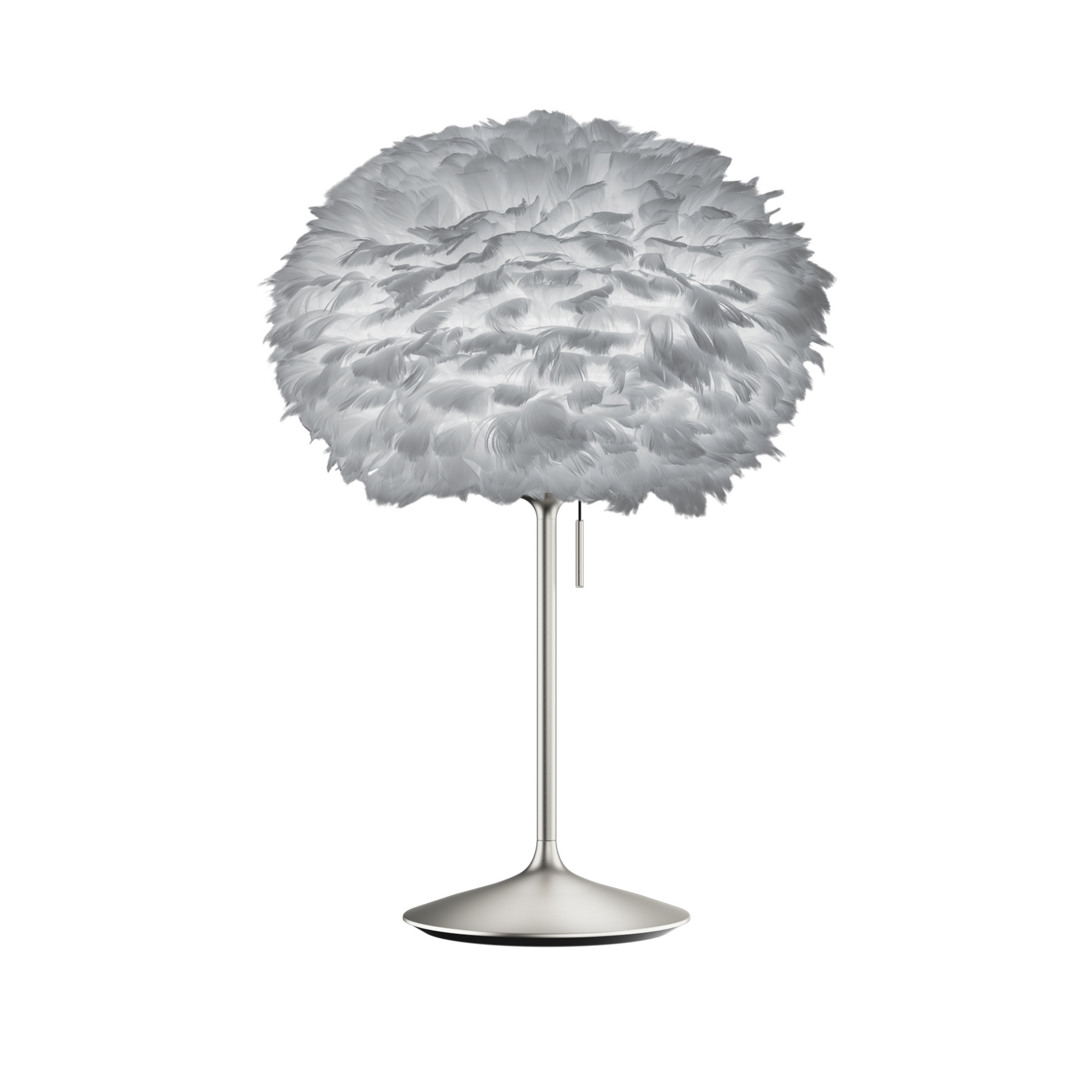 UMAGE Eos μεσαίο επιτραπέζιο φωτιστικό ανοιχτό γκρι/ατσάλι