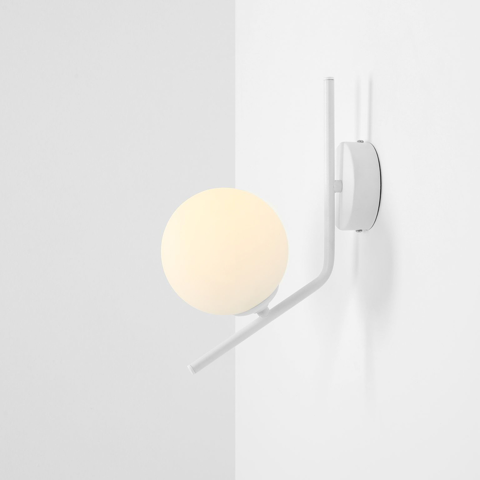 Aplique Dione, 1 luz, blanco