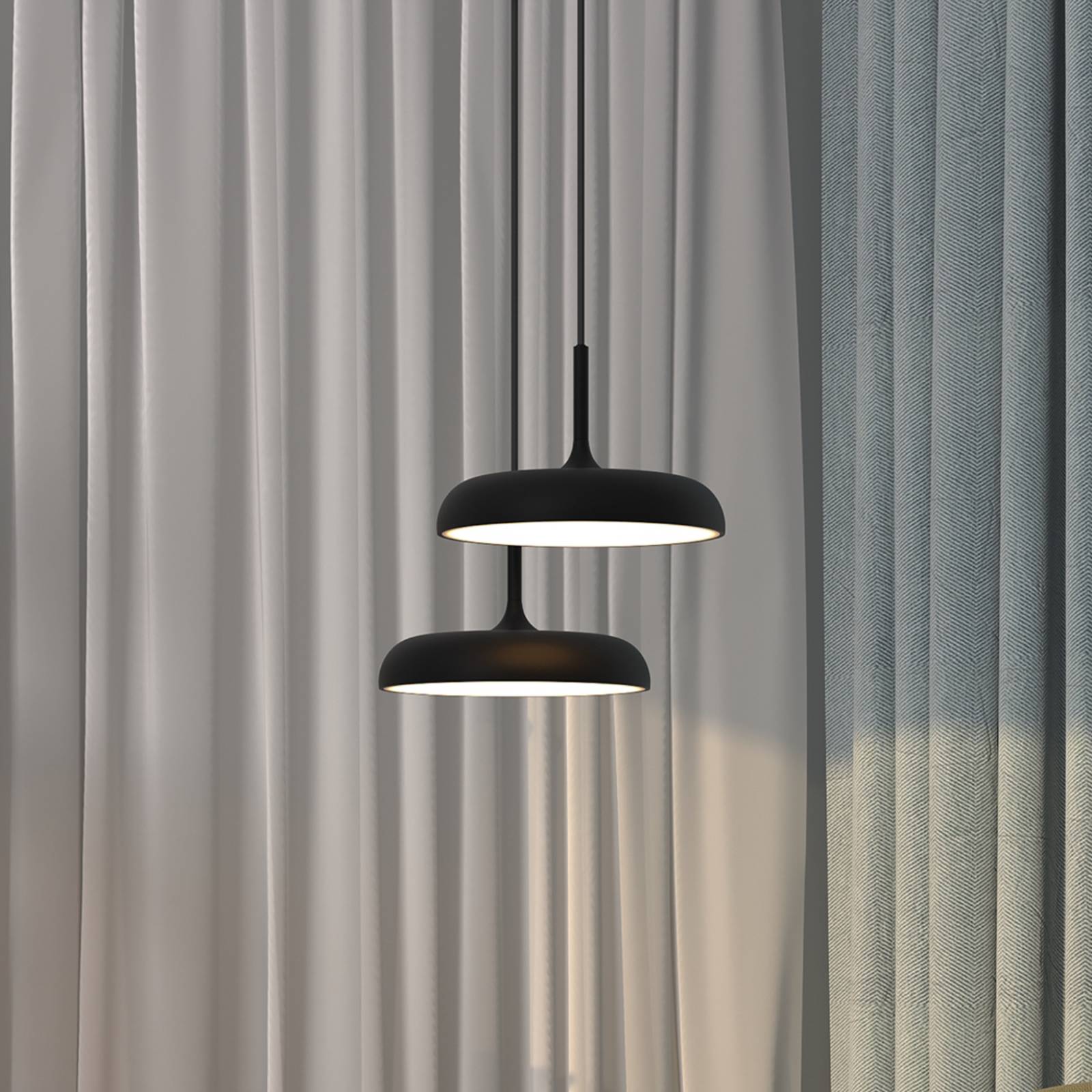  Maytoni Maytoni Led-hängeleuchte Gerhard, ø 40 Cm, Schwarz, Metall 