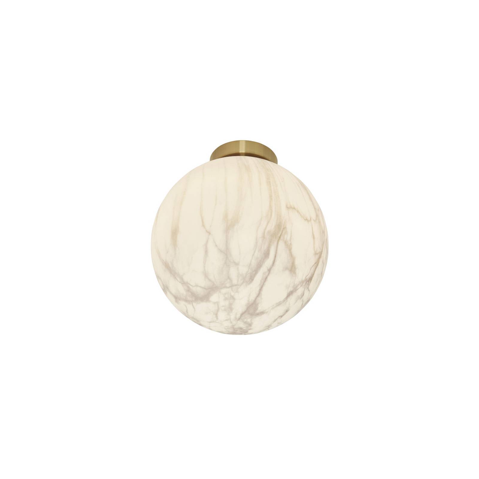 Its about Romi Deckenleuchte Carrara in Weiß und Gold E27 325mm - white