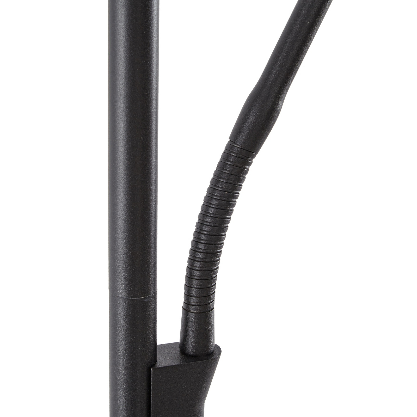 Lucande LED vloerlamp Raymond, zwart, CCT, leeslampje Lucande LED vloerlamp Raymond, zwart, CCT, leeslampje