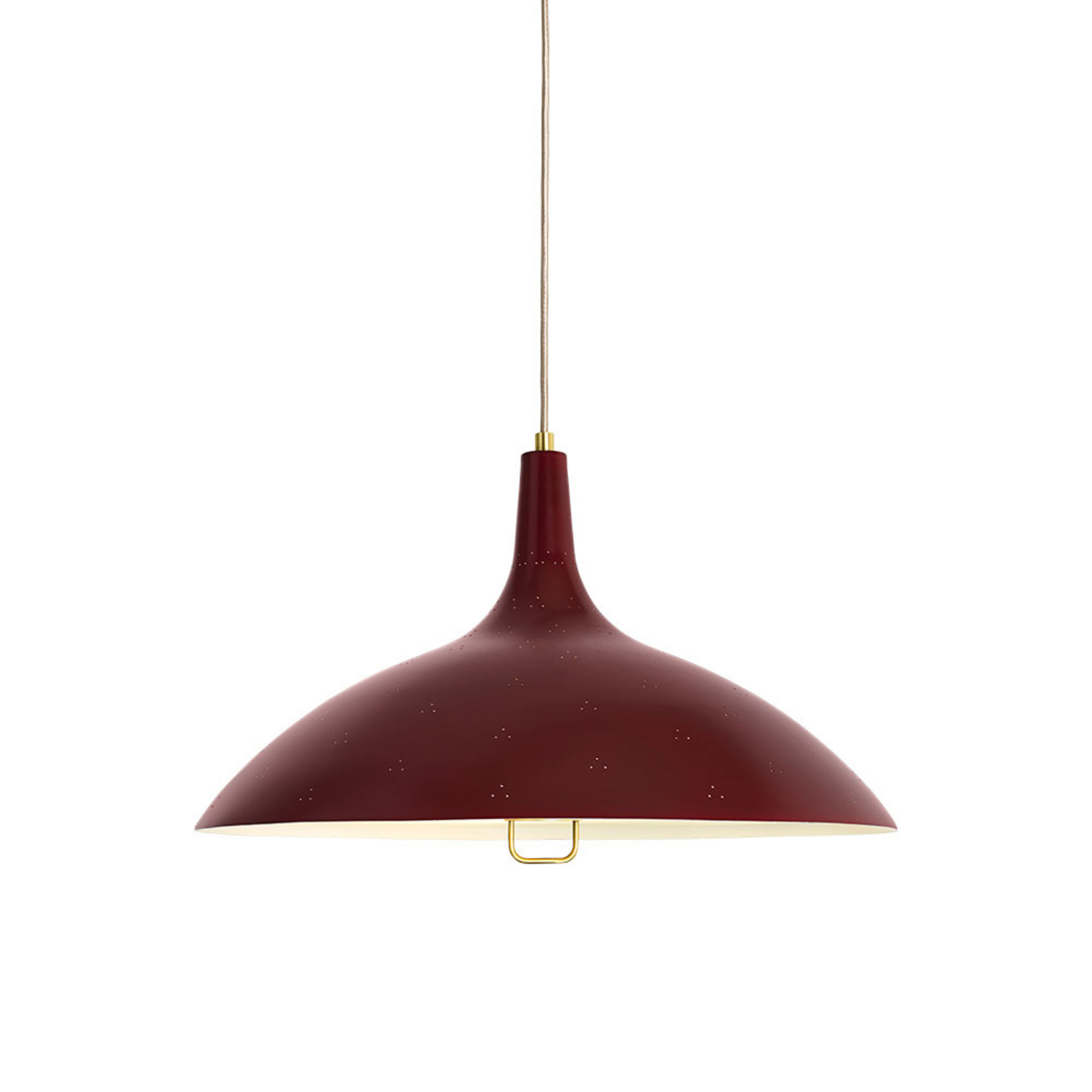 1965 Candeeiro Suspenso Brass/Red - GUBI