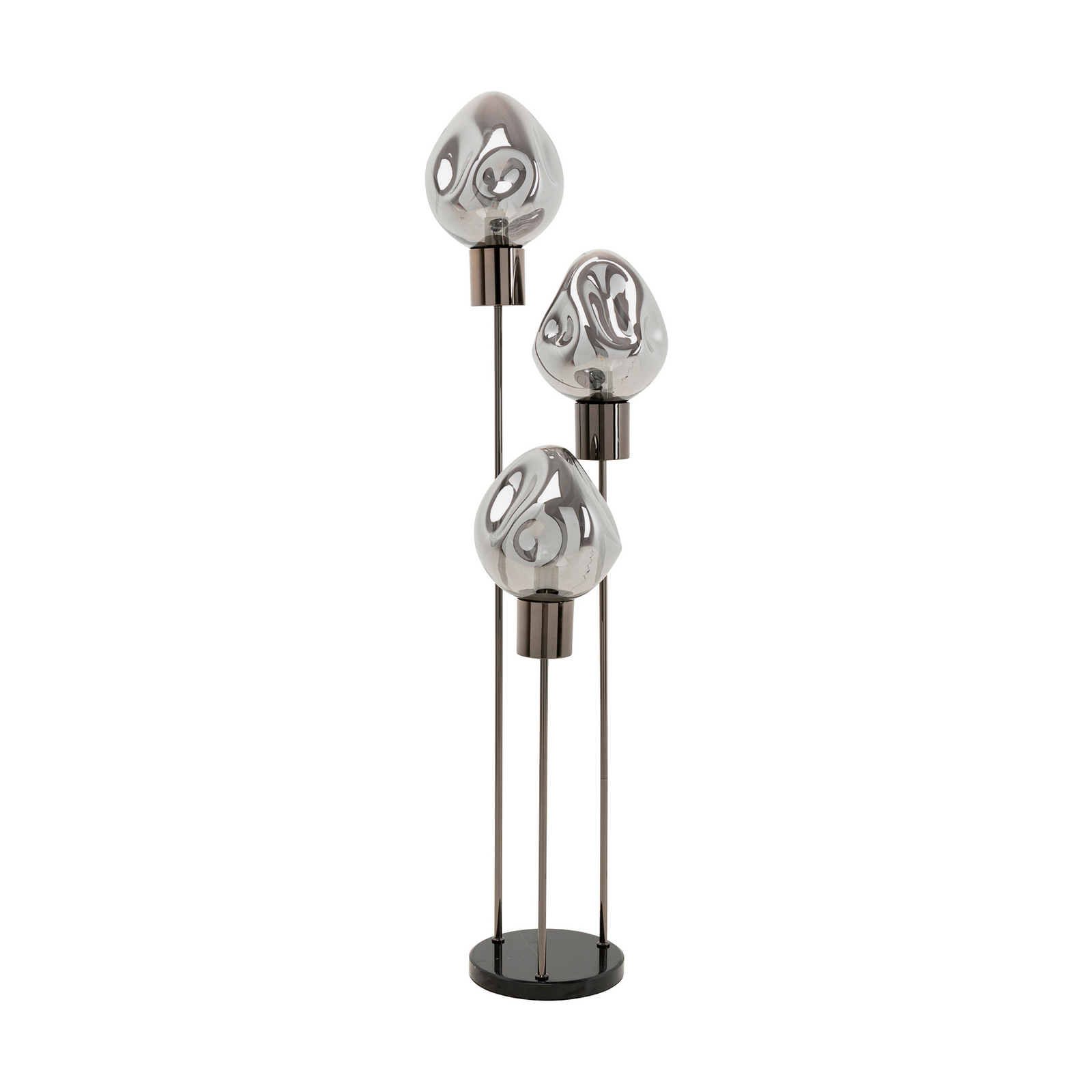 Lampe sur pied KARE Supernova, gris fumé, verre, 160 cm, E27