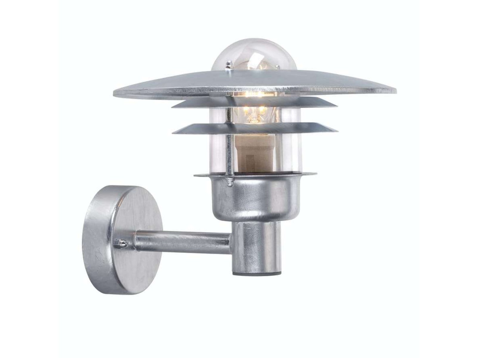 Larvik Outdoor Wall Lamp Galvanised - Norlys