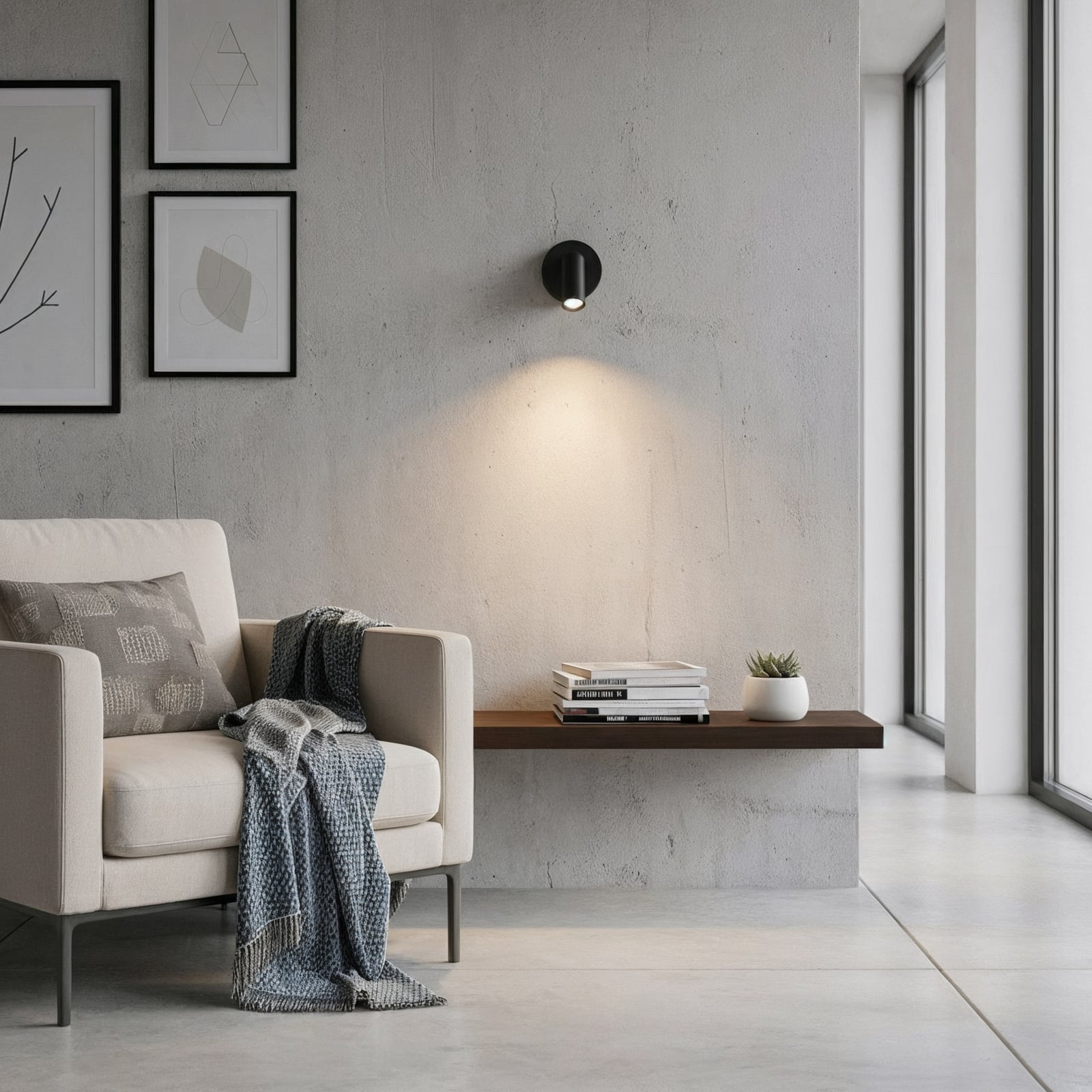 Ideal Lux LED προβολέας τοίχου Bean, Ø 7 cm, μαύρο μέταλλο/γυαλί Ideal Lux LED προβολέας τοίχου Bean, Ø 7 cm, μαύρο μέταλλο/γυαλί