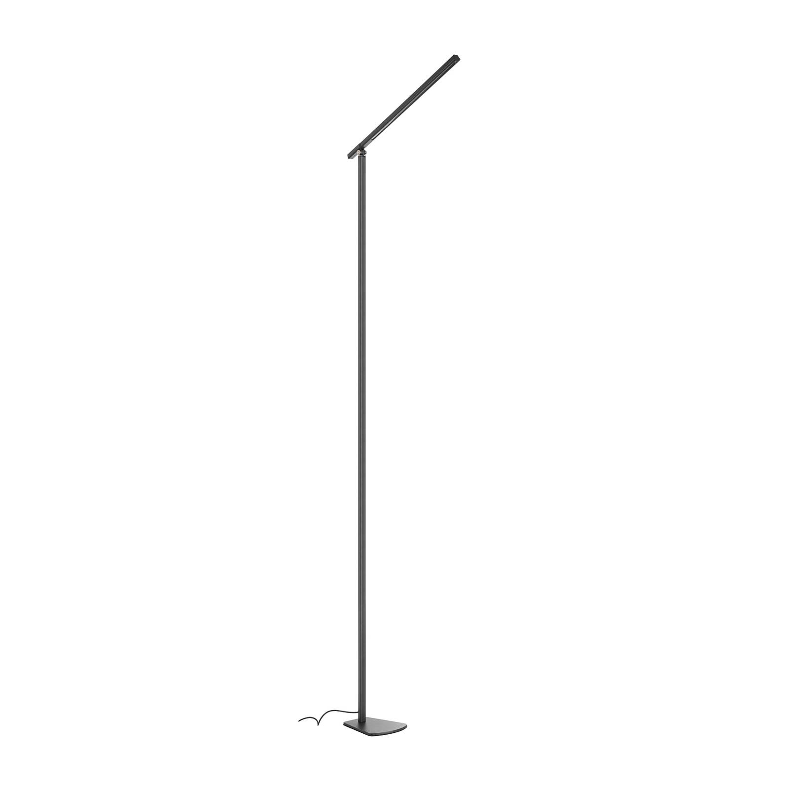 nowa gmbh lampadaire led marek, dimmable, anthracite