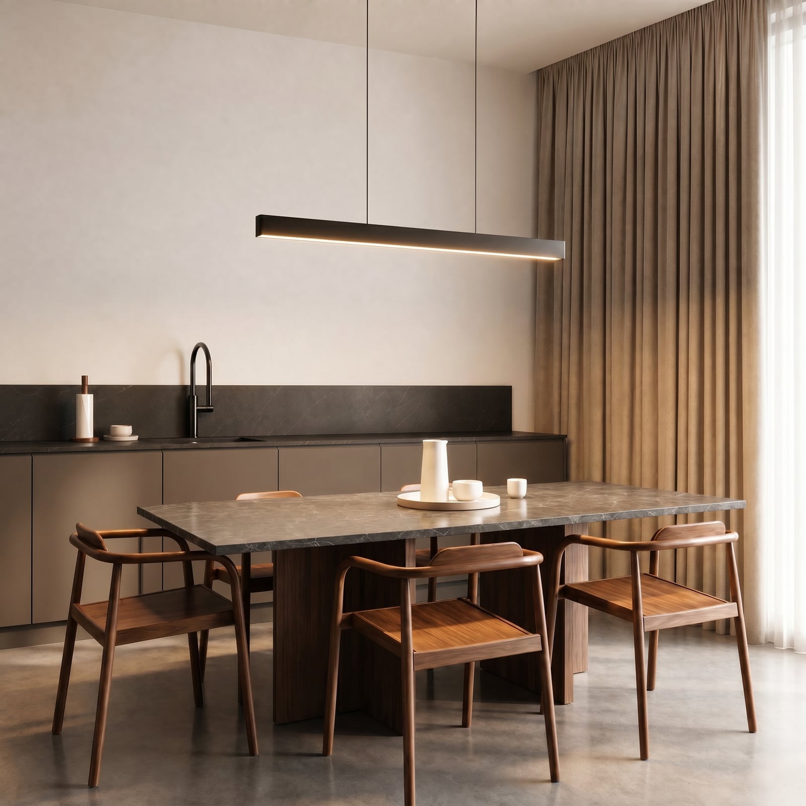 Mylosh Smart LED pendant light, CCT, Tuya, Black - Lucande Mylosh Smart LED pendant light, CCT, Tuya, Black - Lucande